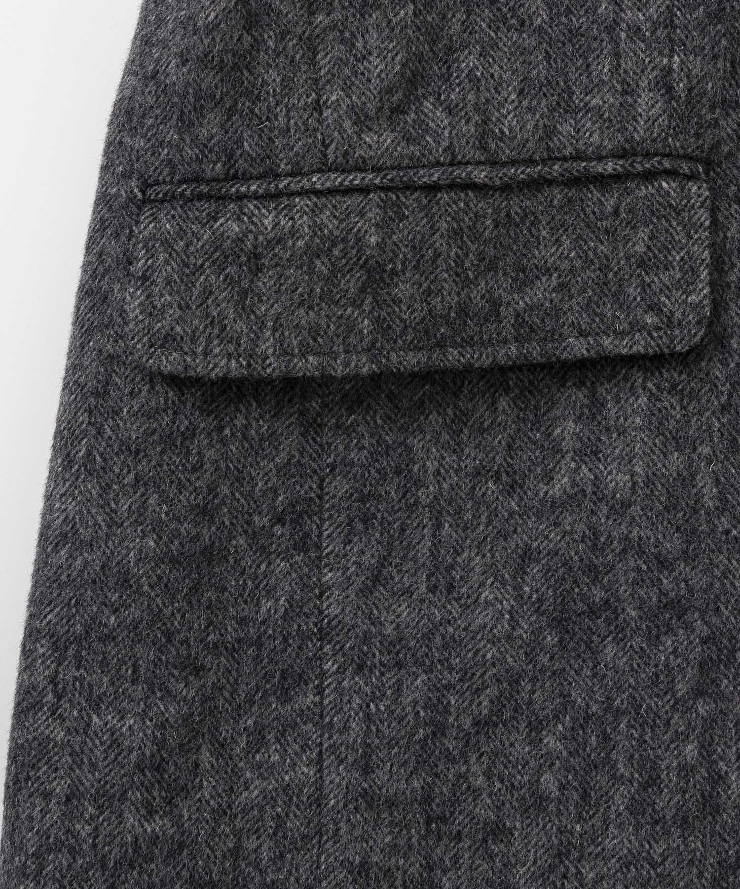 ヘリンボーンウールツイードジャケット