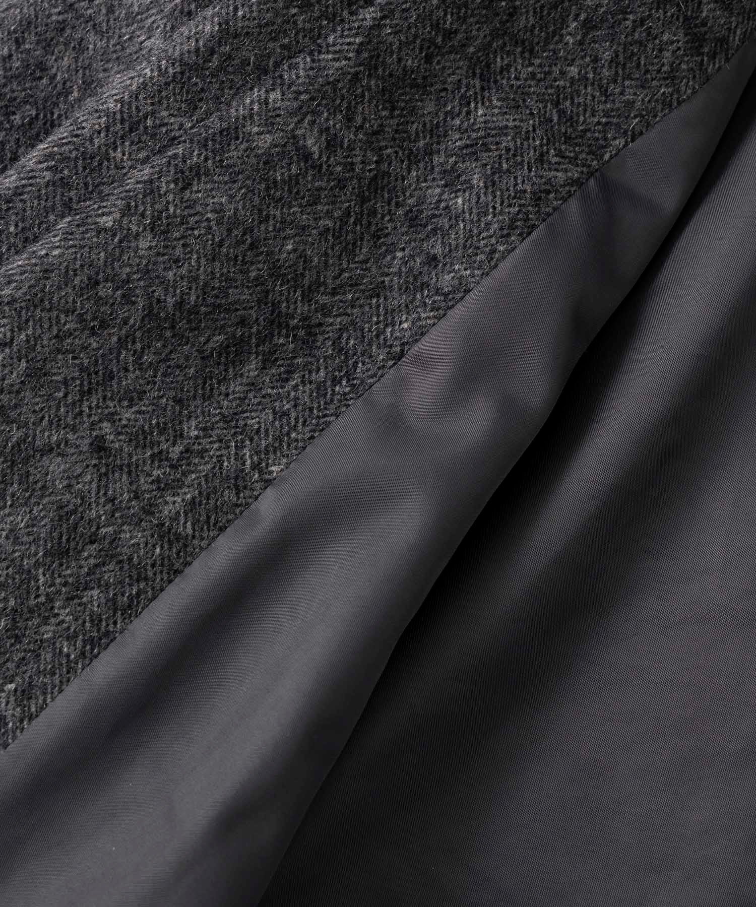 ヘリンボーンウールツイードジャケット