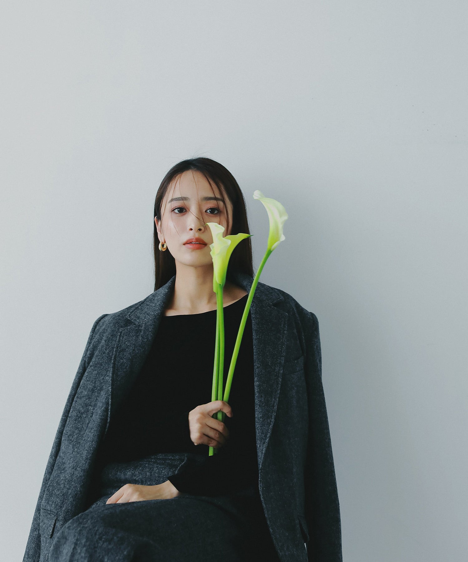 ヘリンボーンウールツイードジャケット