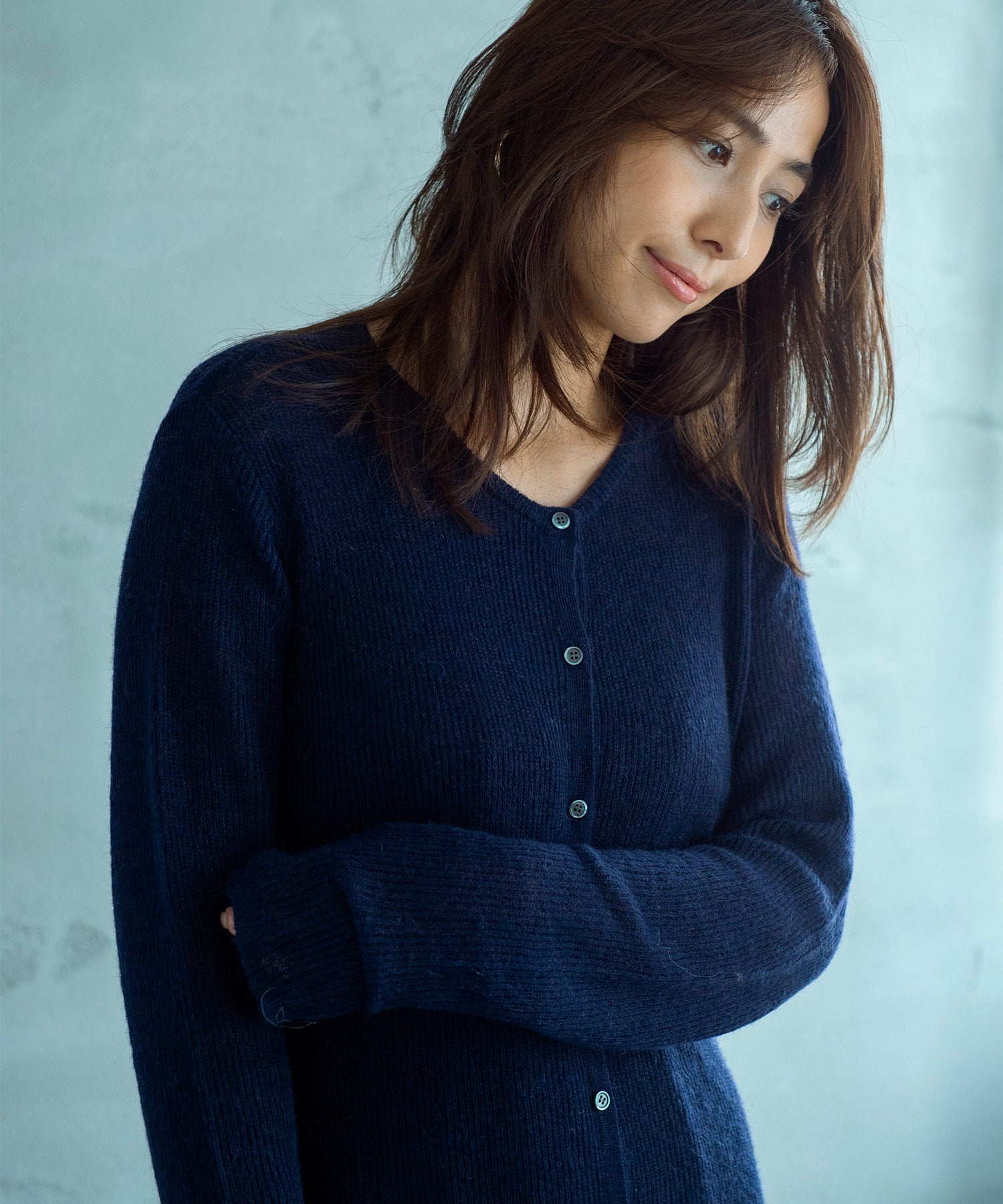 【11月下旬お届け予約商品】モヘヤタッチ 2WAYロングカーディガンワンピース