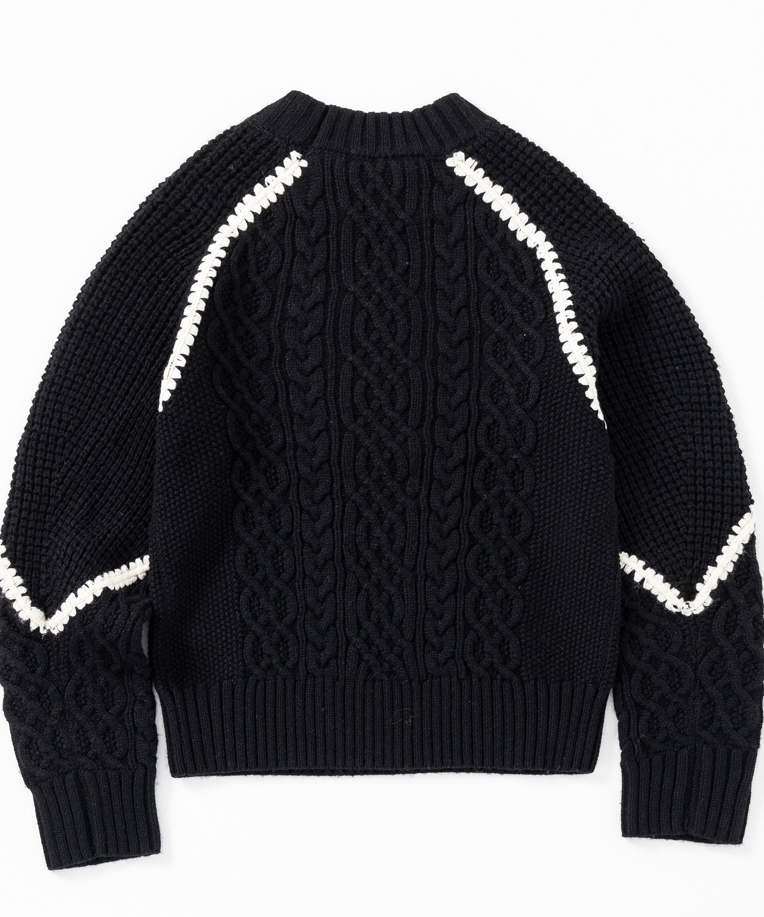 【11月下旬お届け予約商品】ウォッシャブルケーブルニット