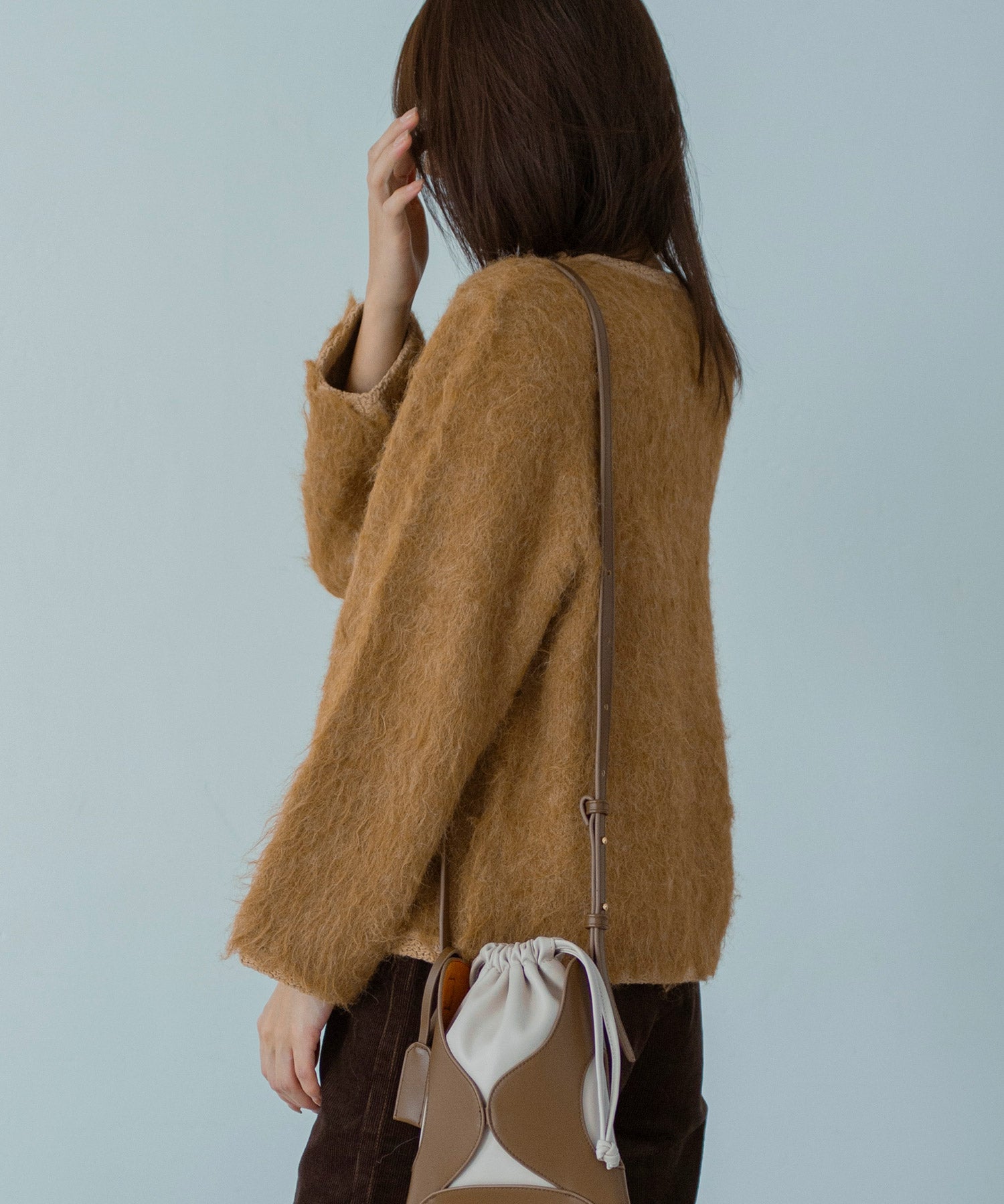 【11月下旬お届け予約商品】シャギーニットカーディガンジャケット