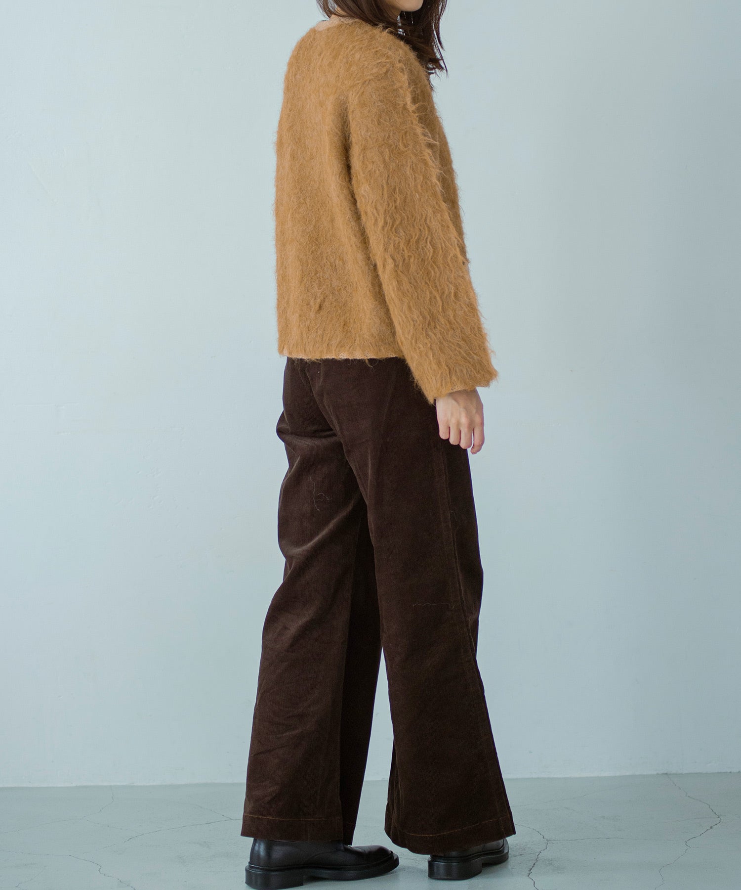 【11月下旬お届け予約商品】シャギーニットカーディガンジャケット