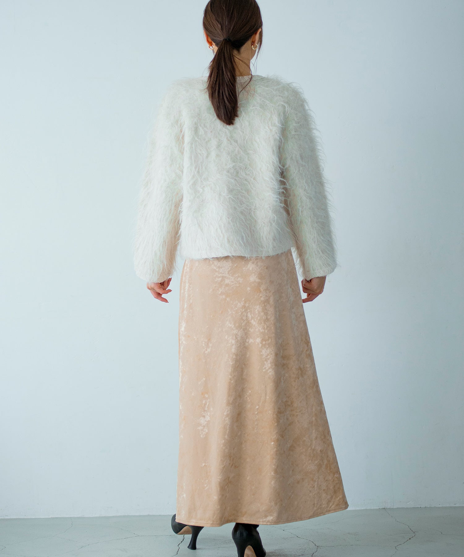 【11月下旬お届け予約商品】シャギーニットカーディガンジャケット