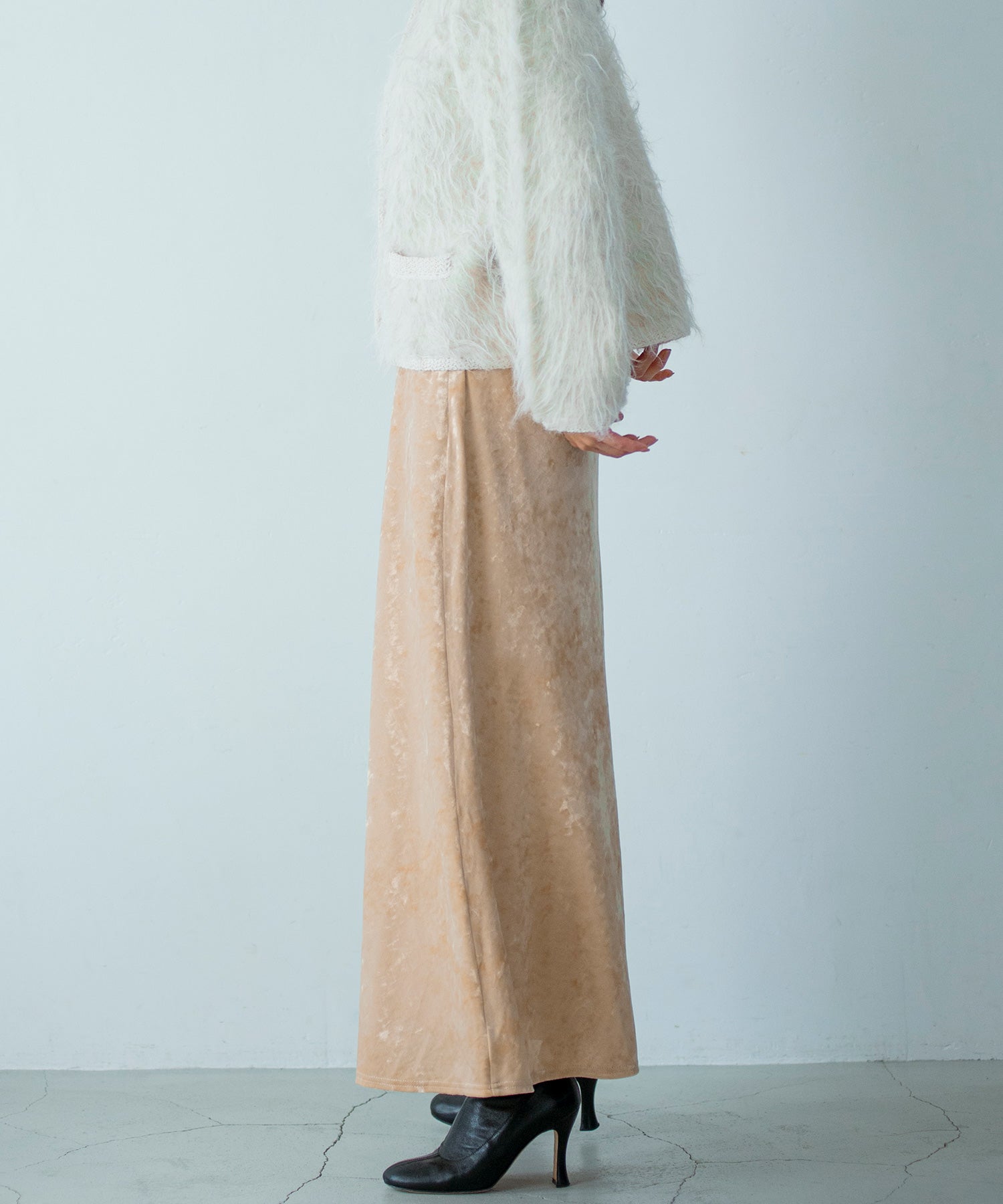 【11月下旬お届け予約商品】シャギーニットカーディガンジャケット