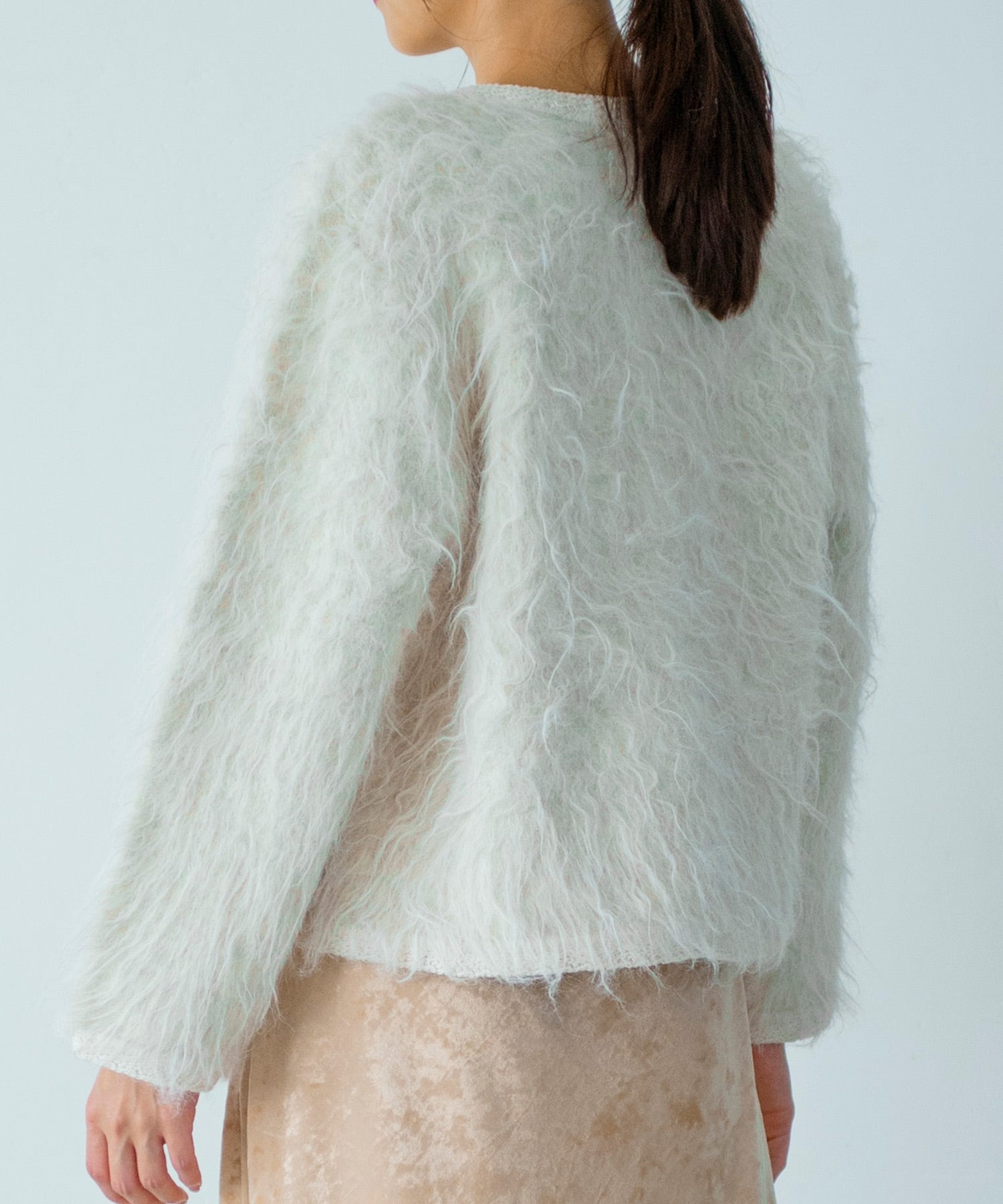 【11月下旬お届け予約商品】シャギーニットカーディガンジャケット