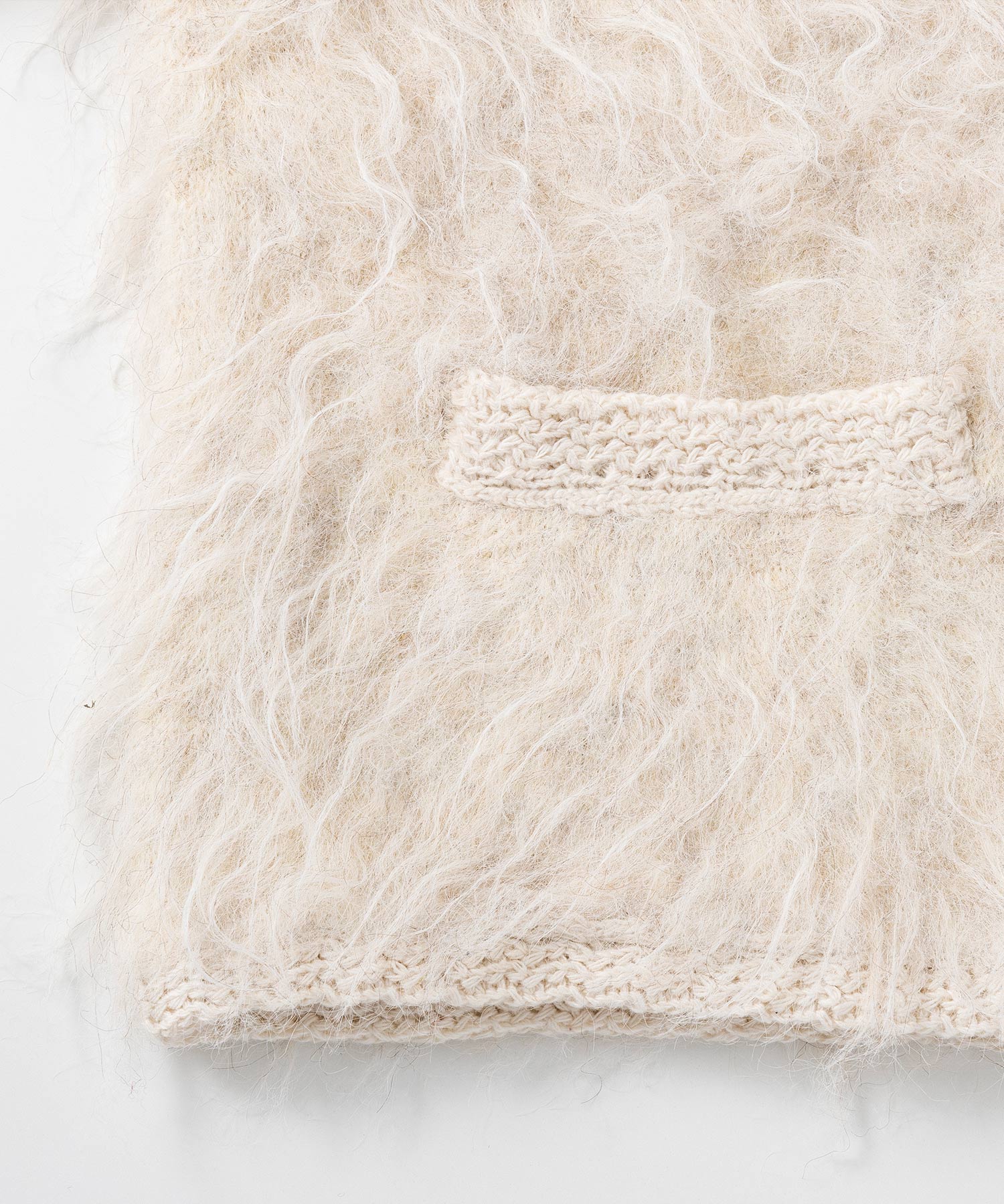 シャギーニットカーディガンジャケット