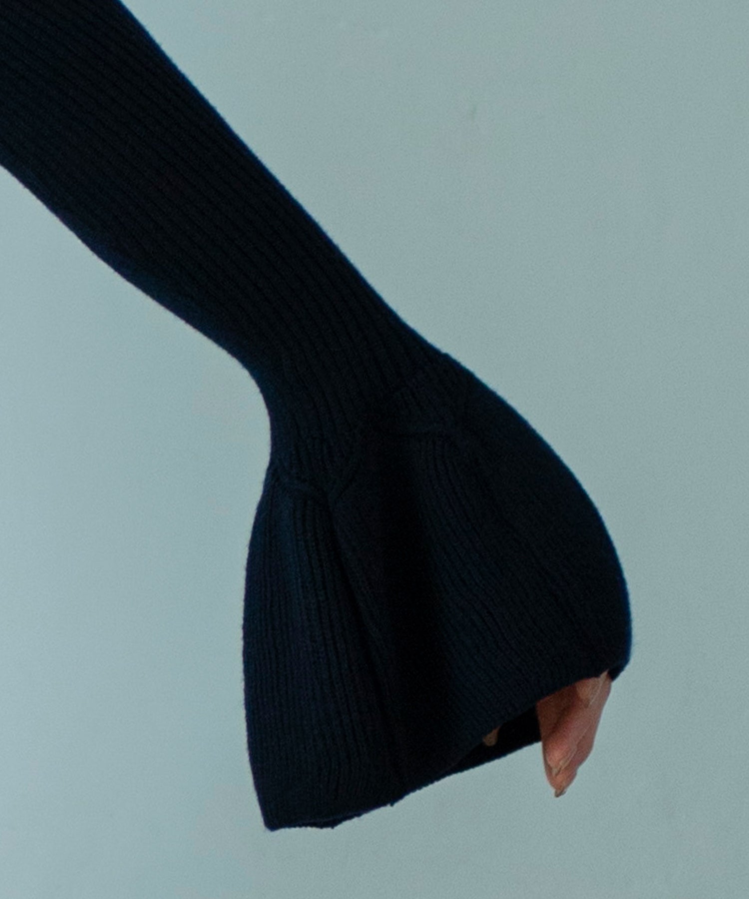 2WAYメロウハイネック衿付きニット