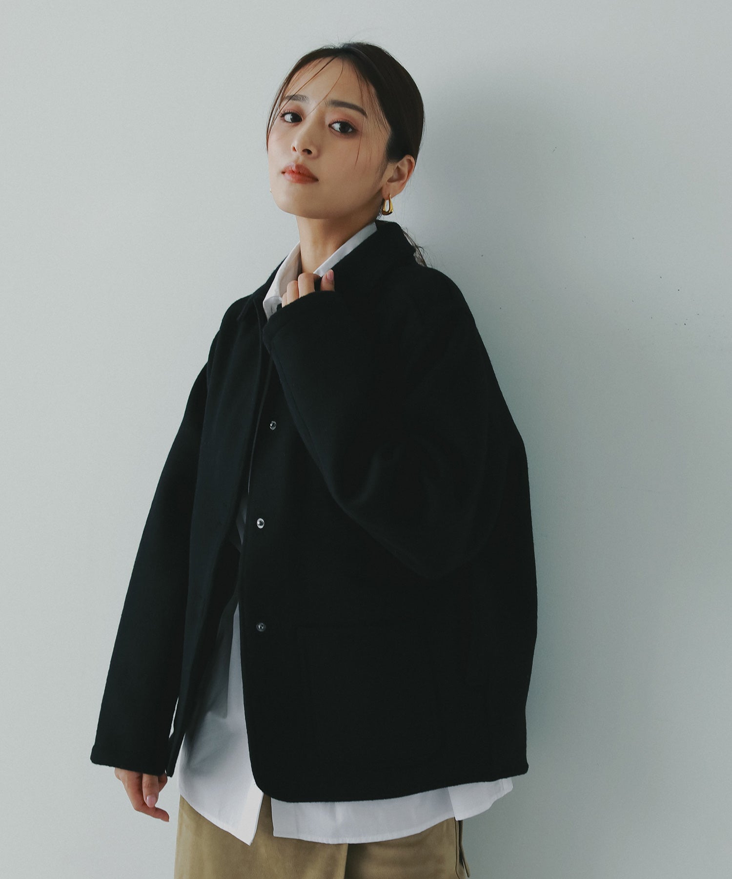 ショートジャケット ユニクロ公式 | ジップアップショートジャケット