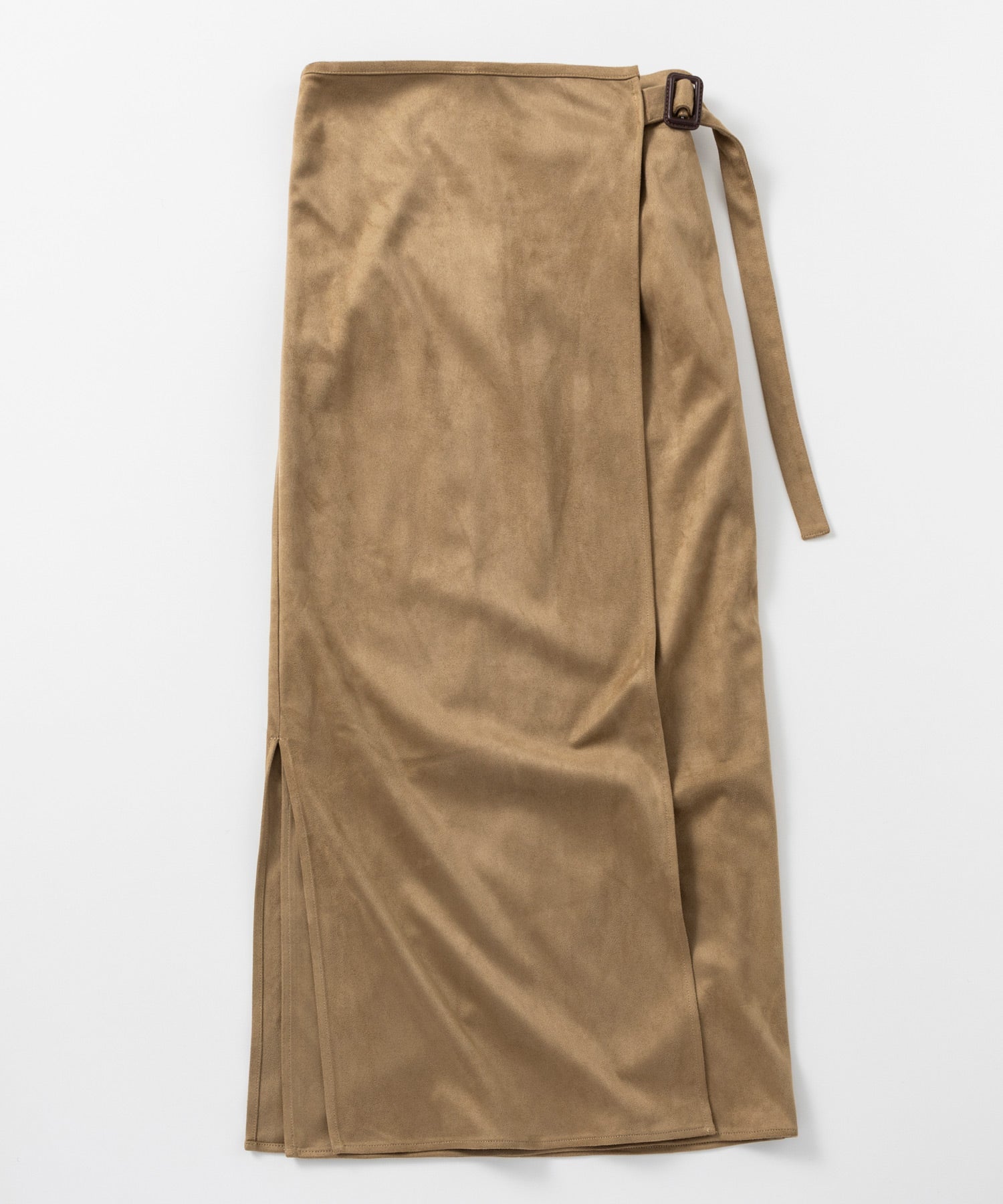 スエードラップタイトスカート