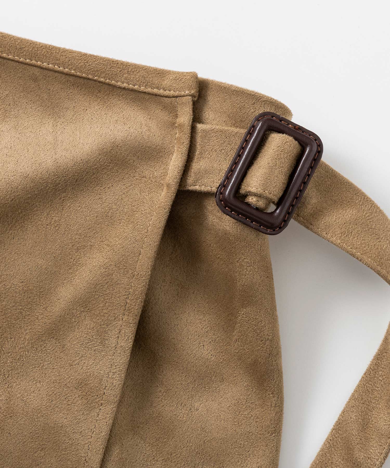 スエードラップタイトスカート