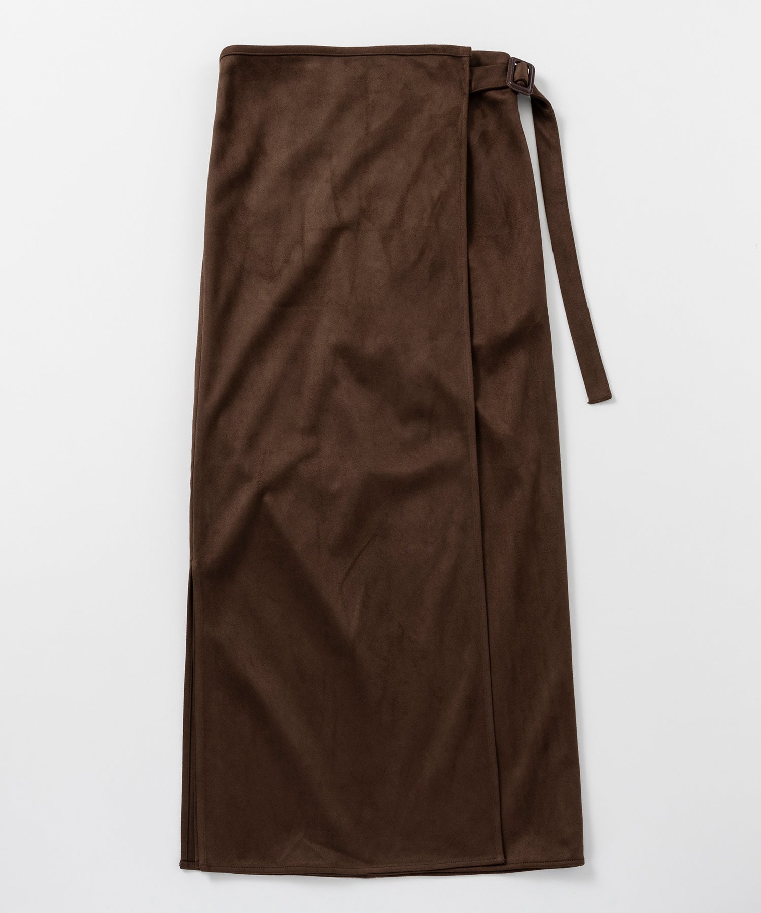 スエードラップタイトスカート