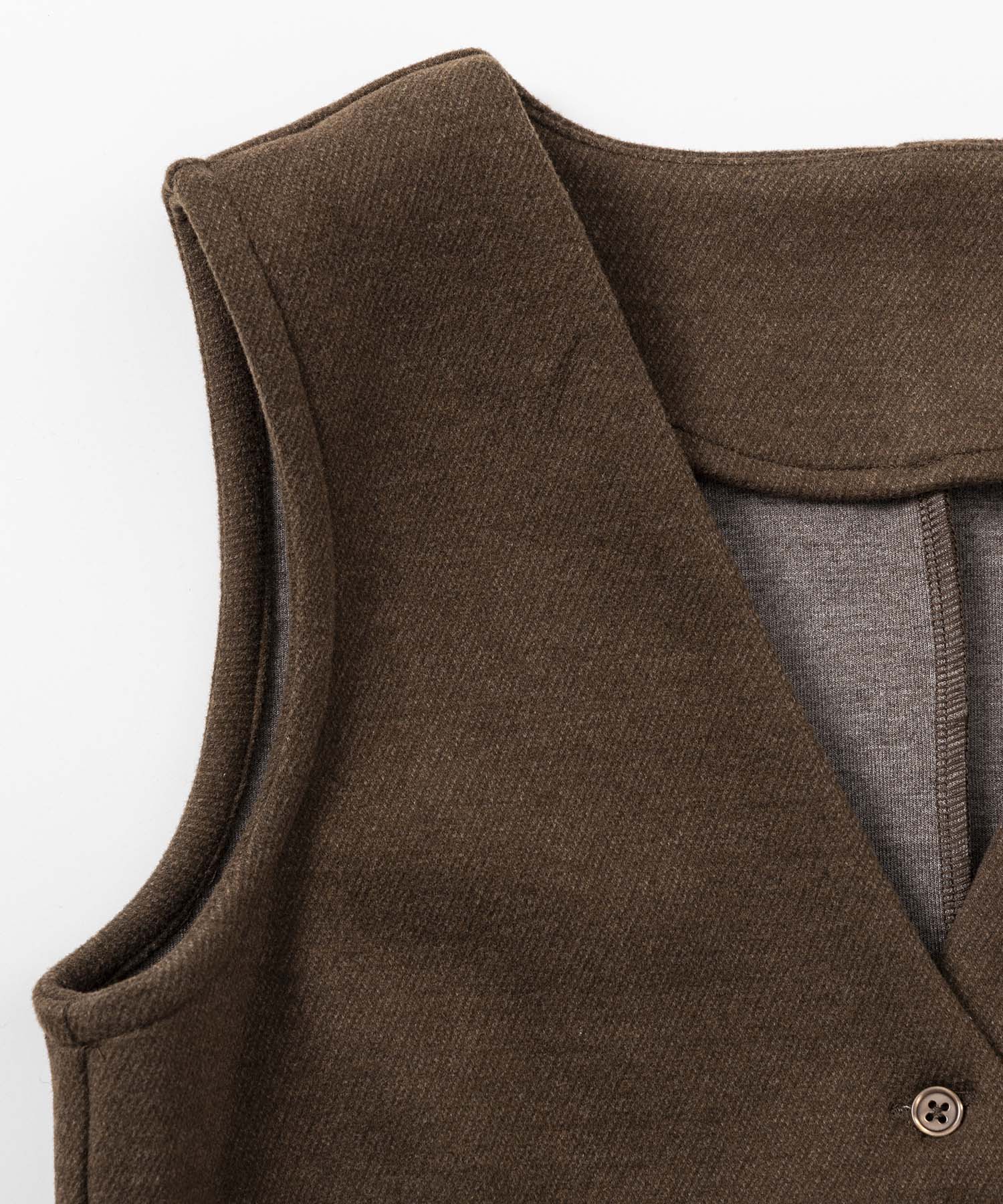 フェルトニットVネックジレ