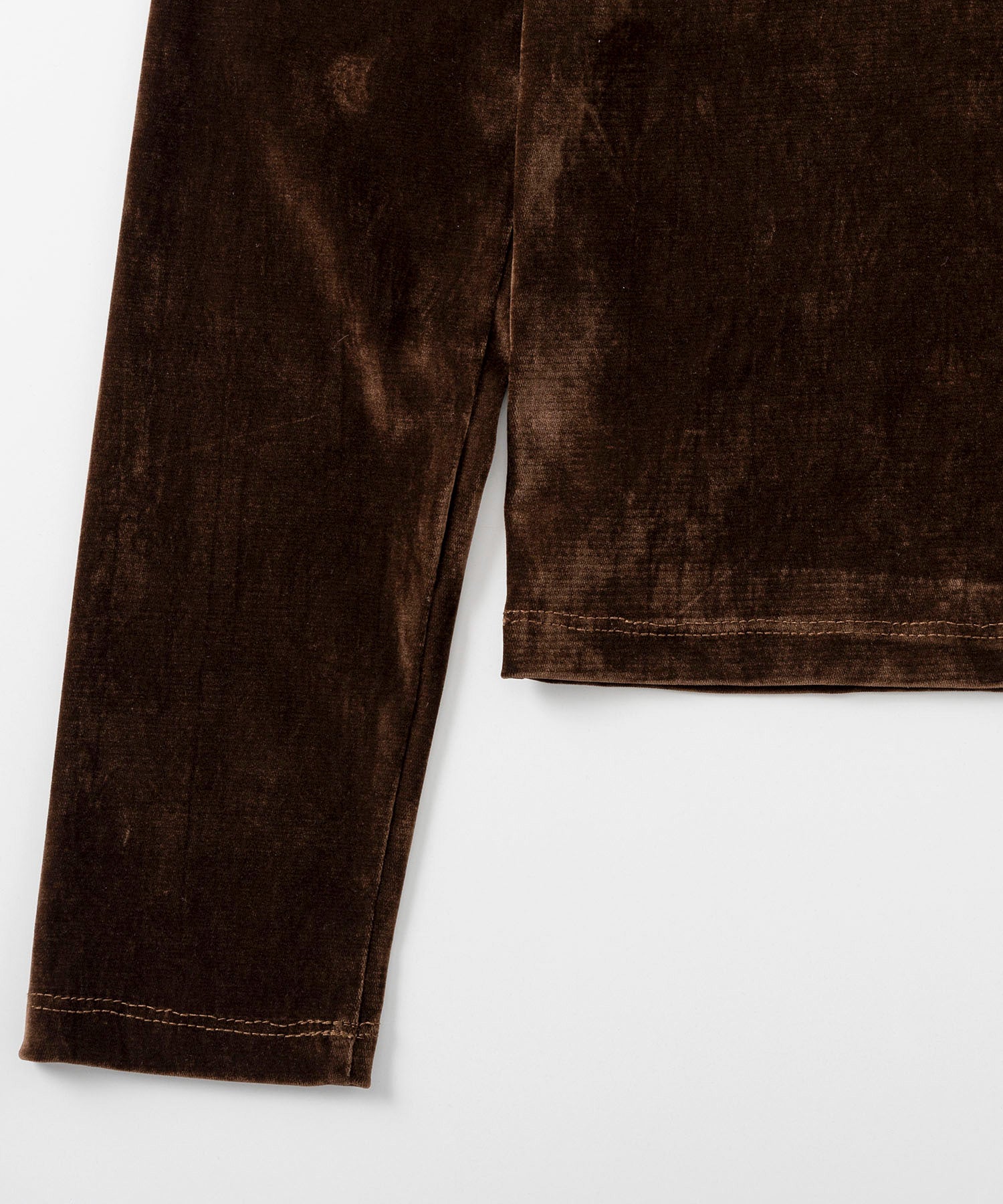 ベロアロングスリーブカットソー