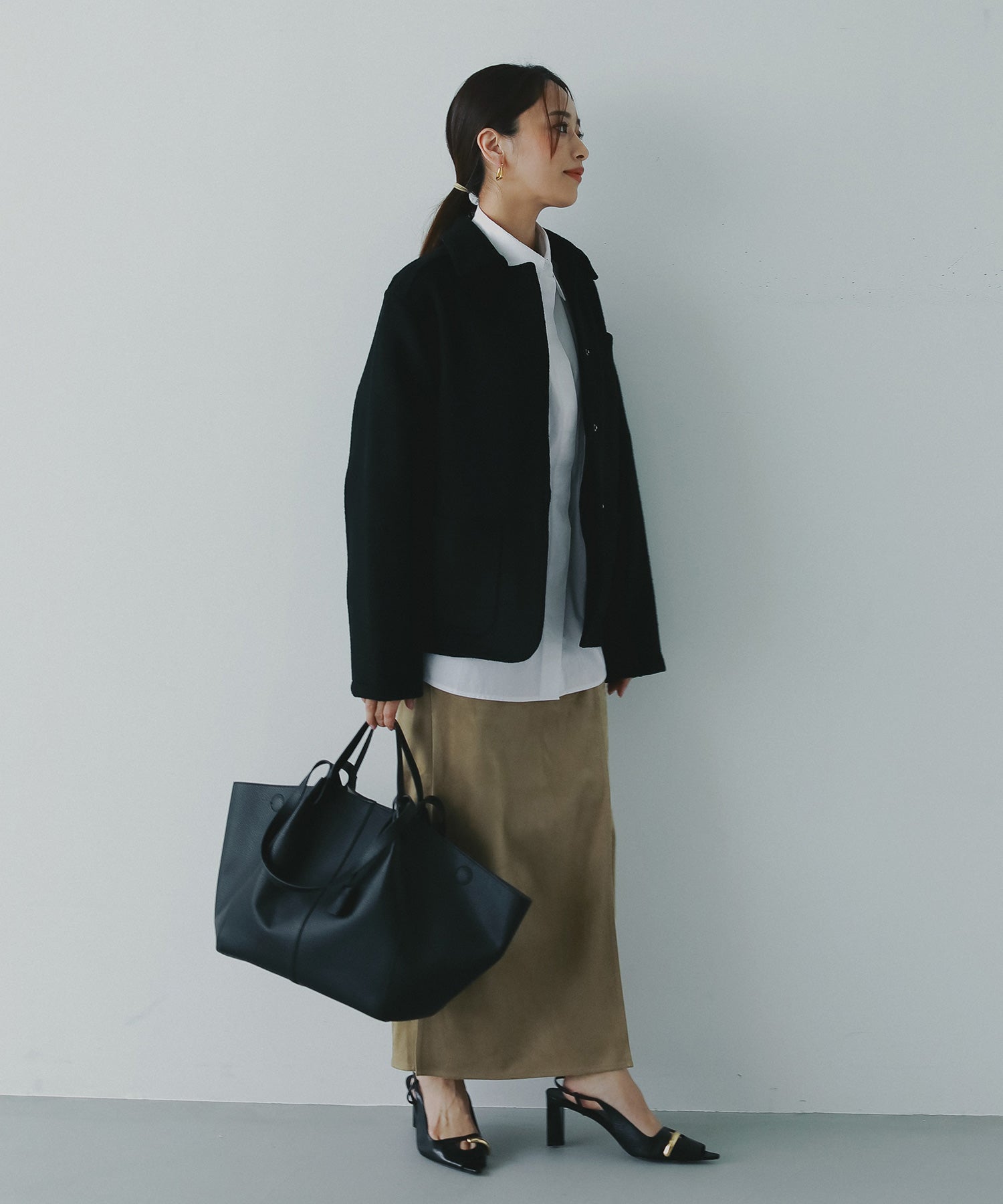 エコレザーボートトートバッグ