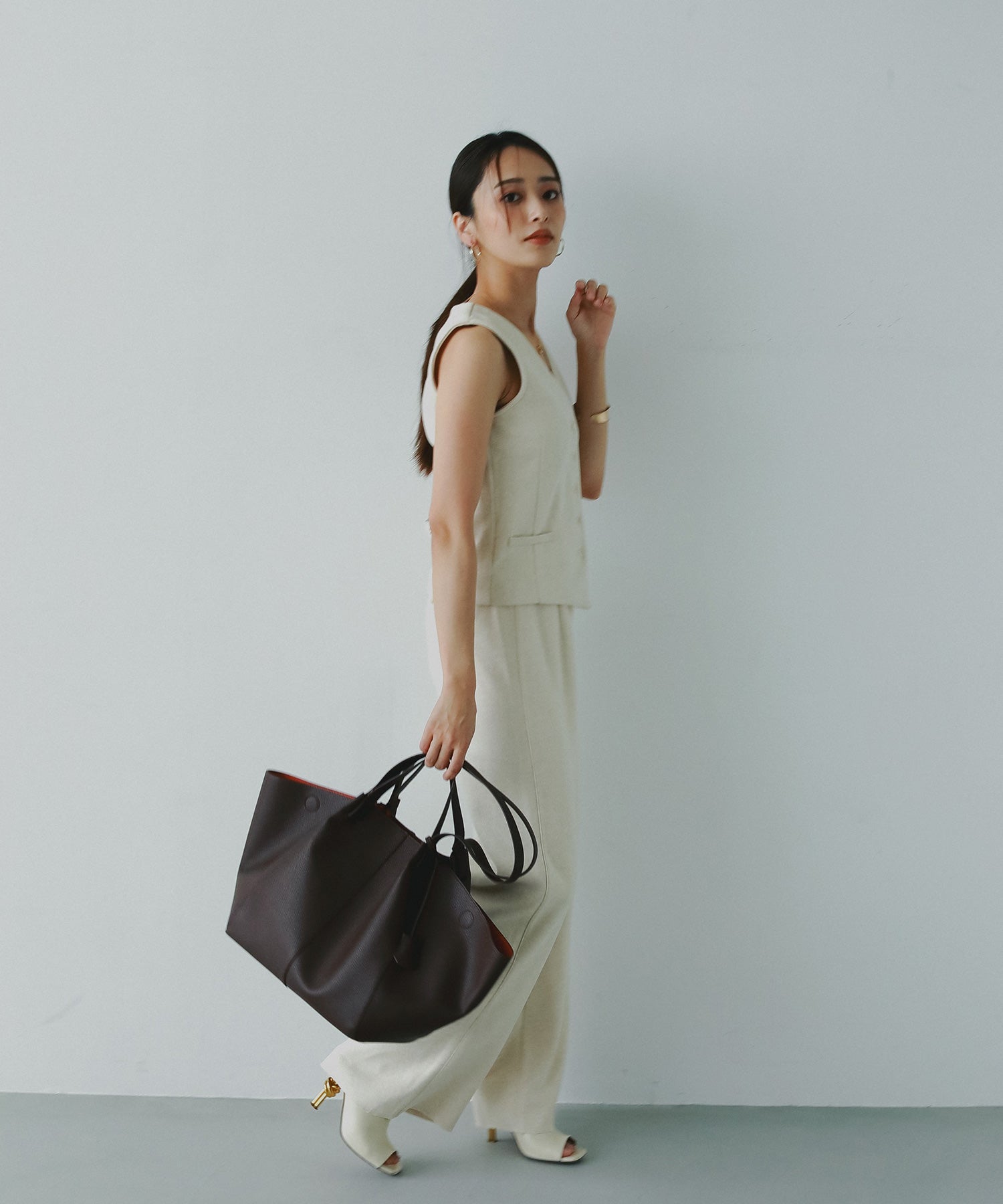 エコレザーボートトートバッグ