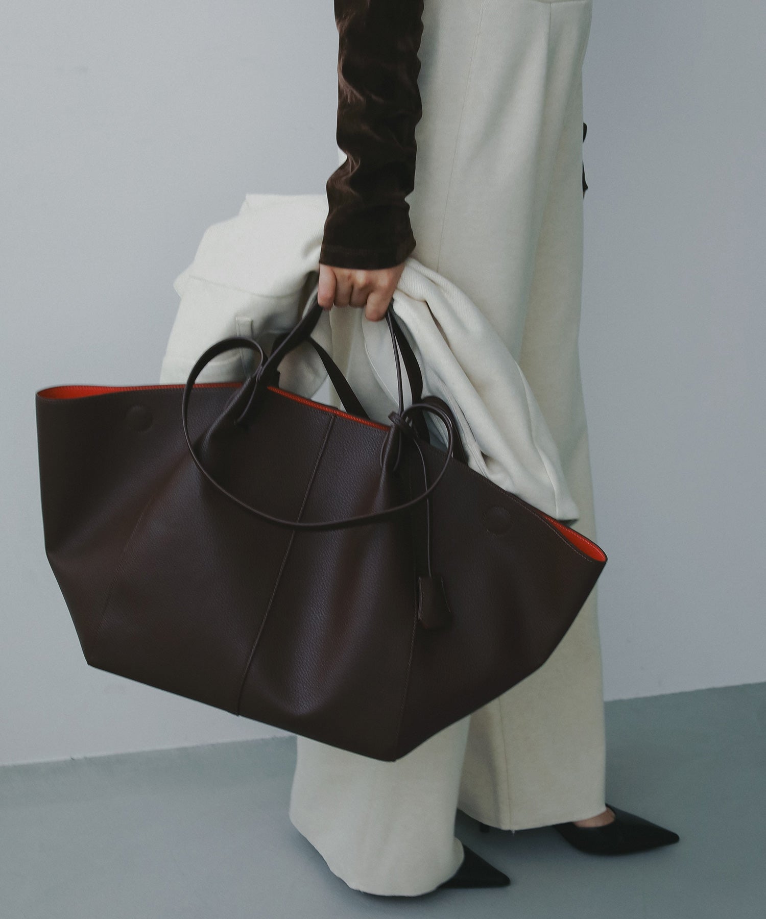 エコレザーボートトートバッグ