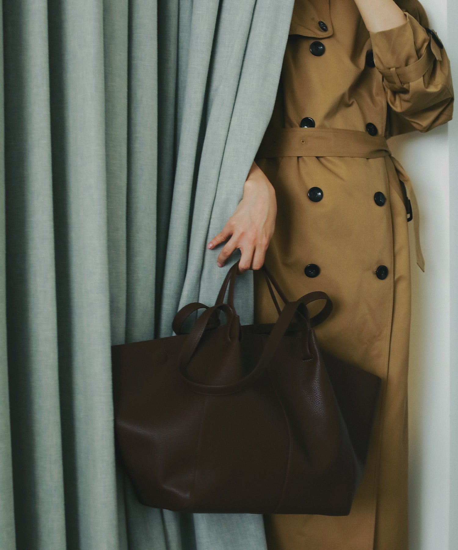 エコレザーボートトートバッグ