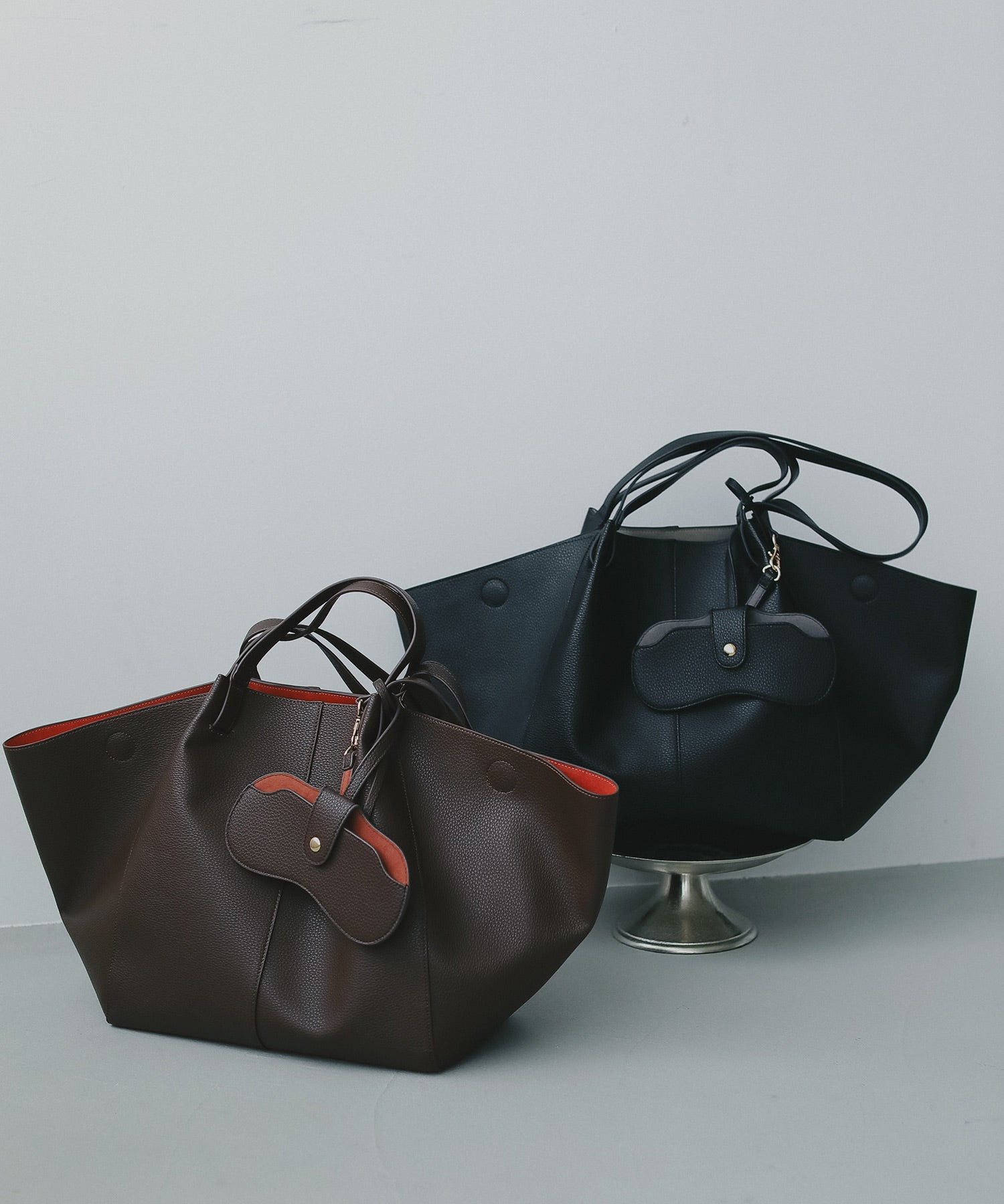 エコレザーボートトートバッグ