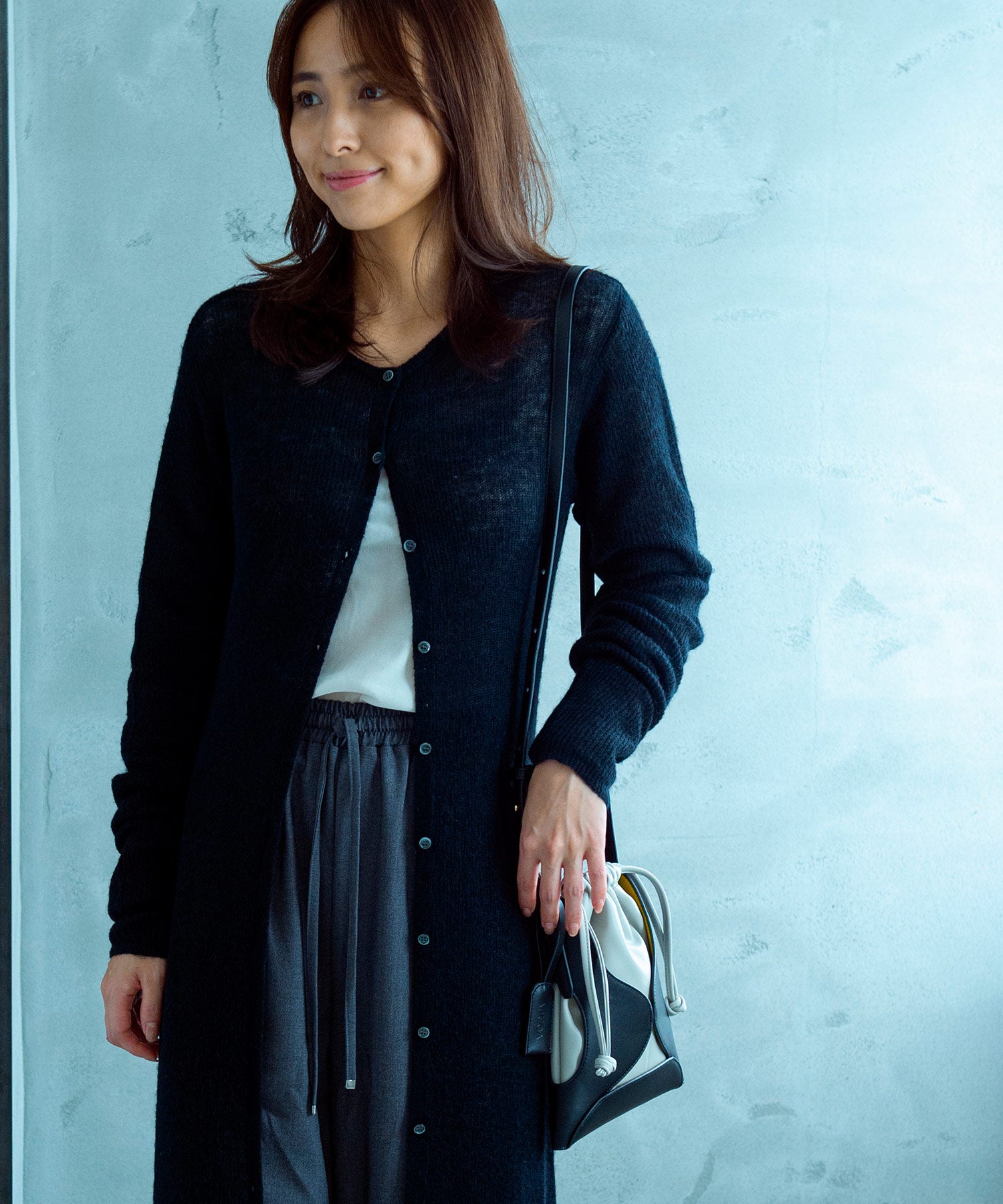 【12月上旬お届け予約商品】カットワークエコレザーショルダーバッグ