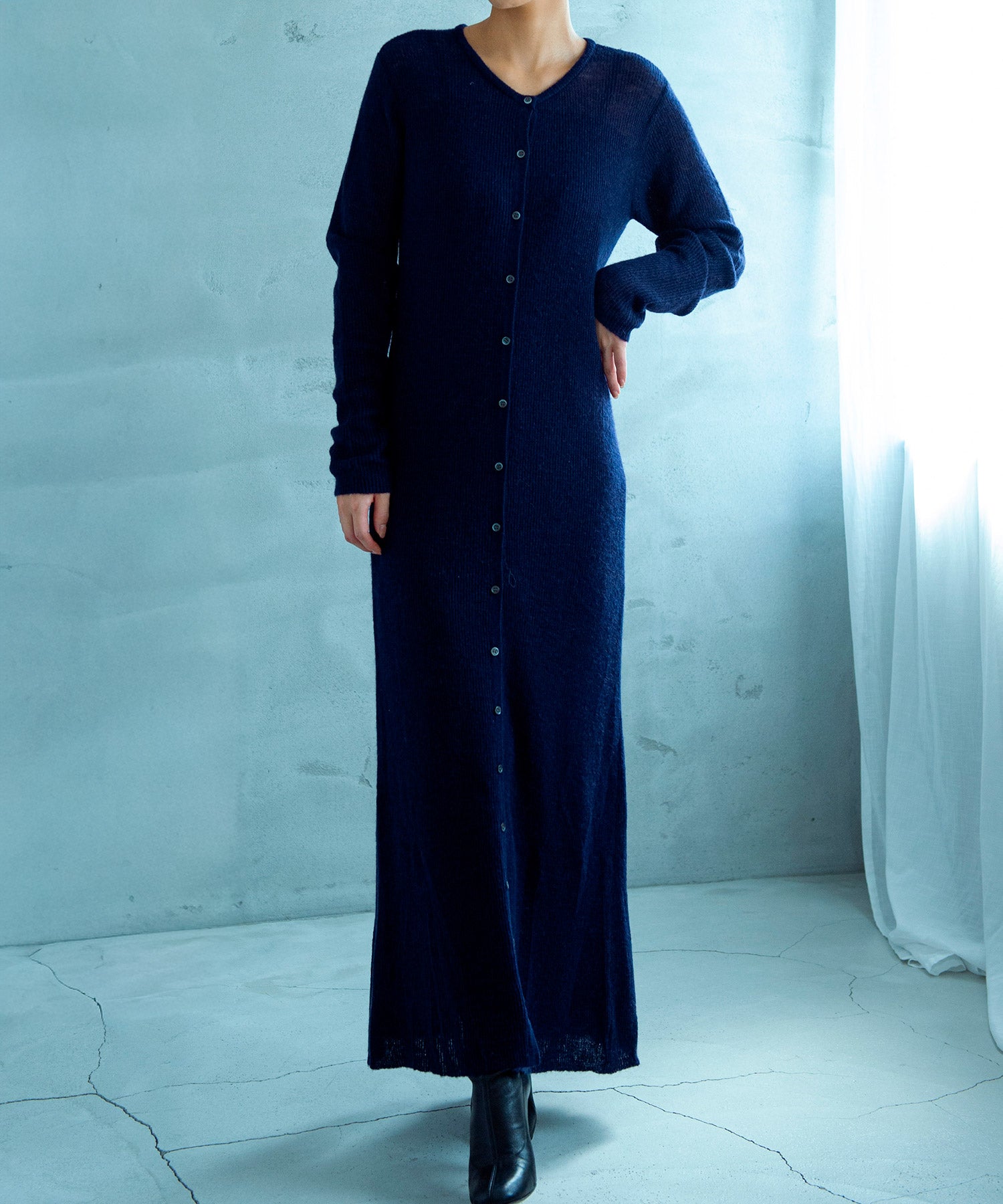 モヘヤタッチ 2WAYロングカーディガンワンピース