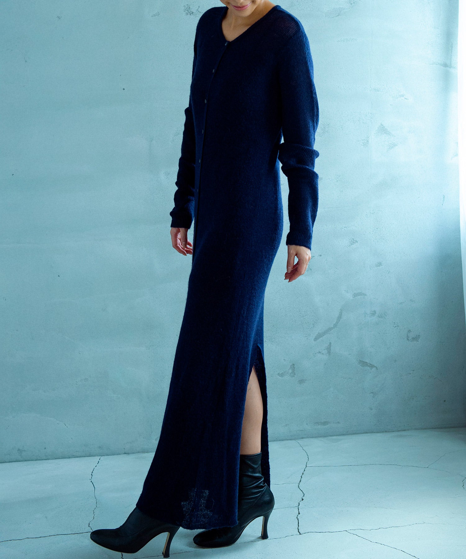 モヘヤタッチ 2WAYロングカーディガンワンピース