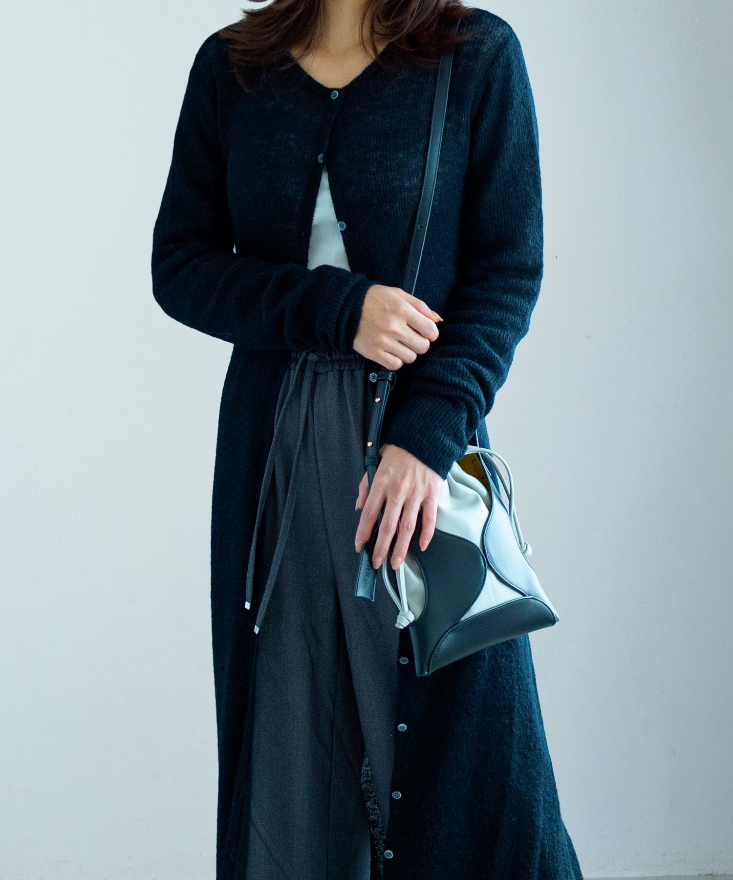 モヘヤタッチ 2WAYロングカーディガンワンピース