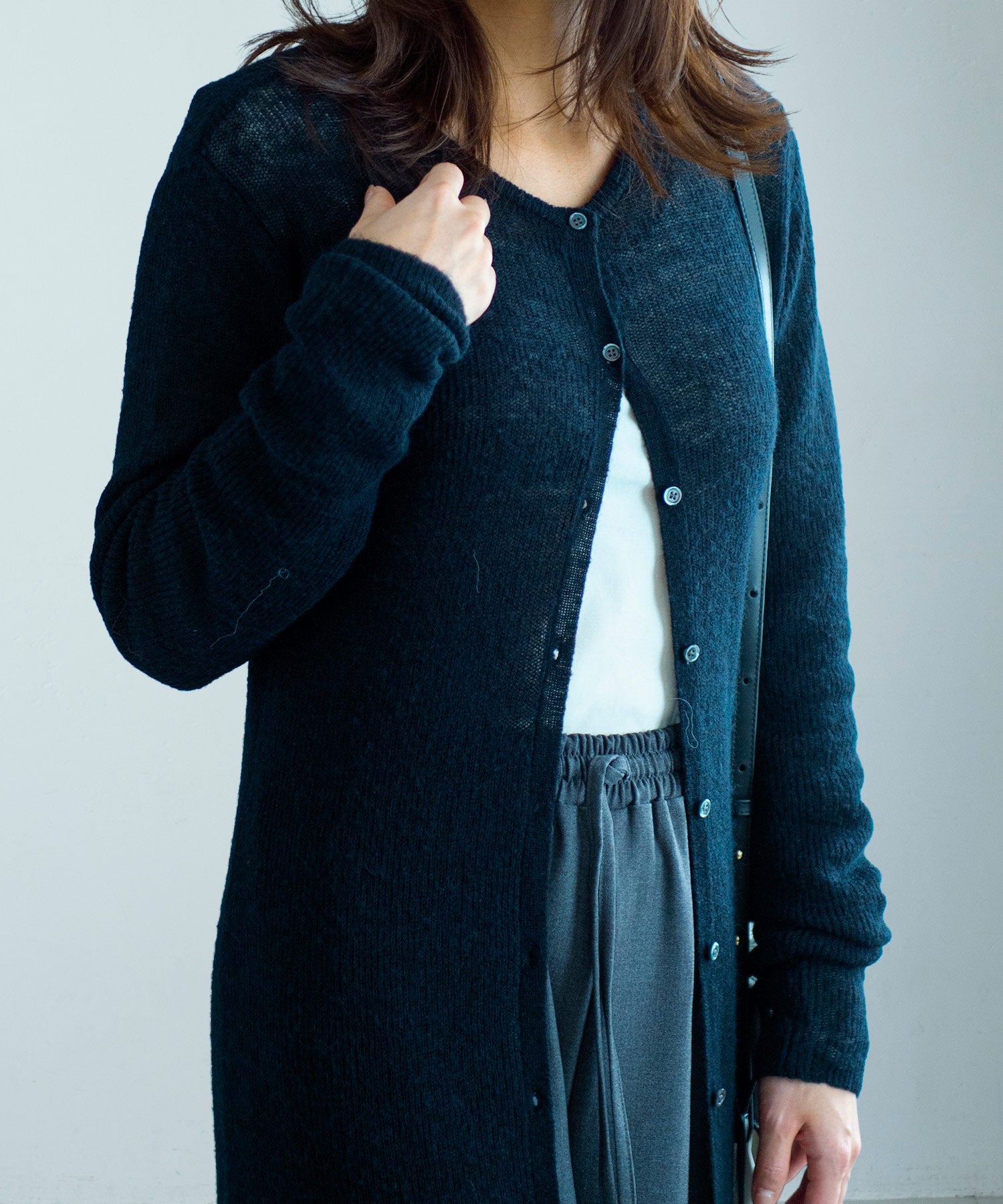 モヘヤタッチ 2WAYロングカーディガンワンピース