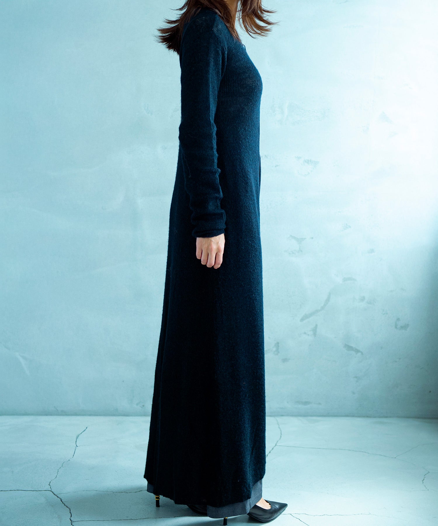モヘヤタッチ 2WAYロングカーディガンワンピース