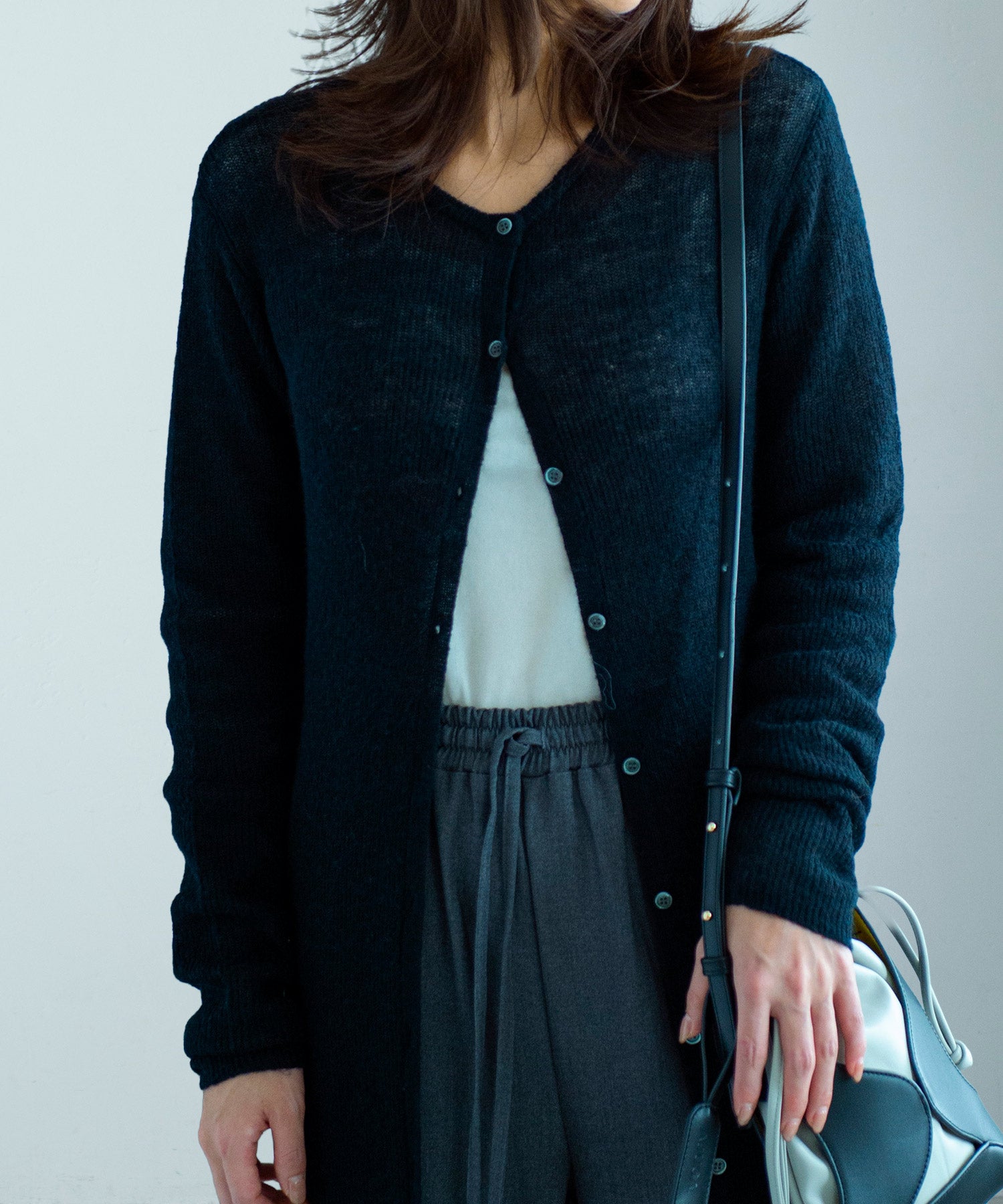 モヘヤタッチ 2WAYロングカーディガンワンピース