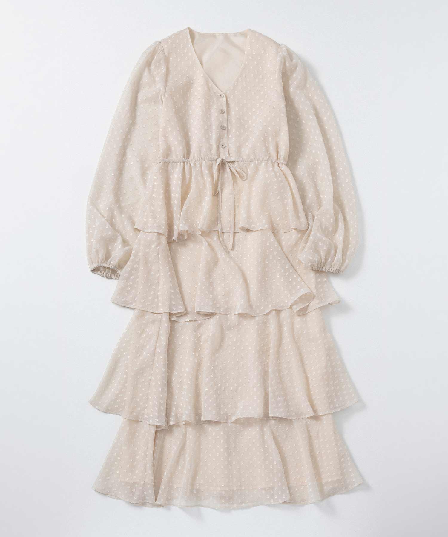 シアードット フリルワンピース