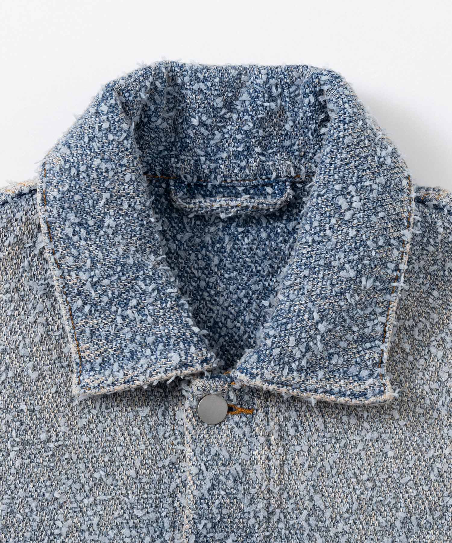 デニムライク ショートジャケット