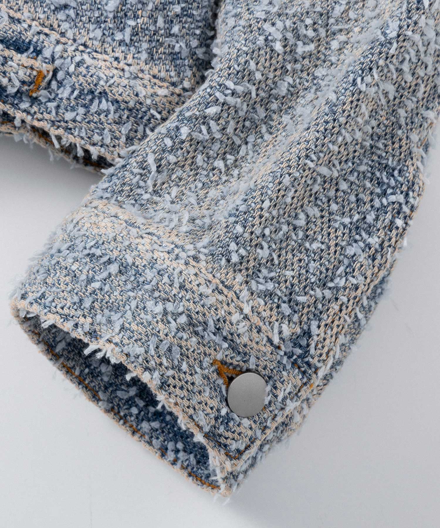 デニムライク ショートジャケット