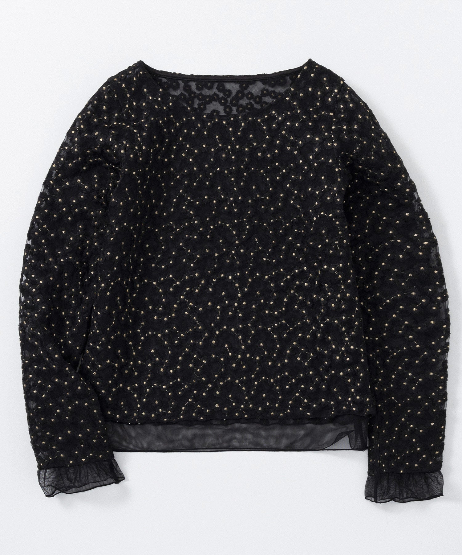 シアージャガードフラワーカットソー