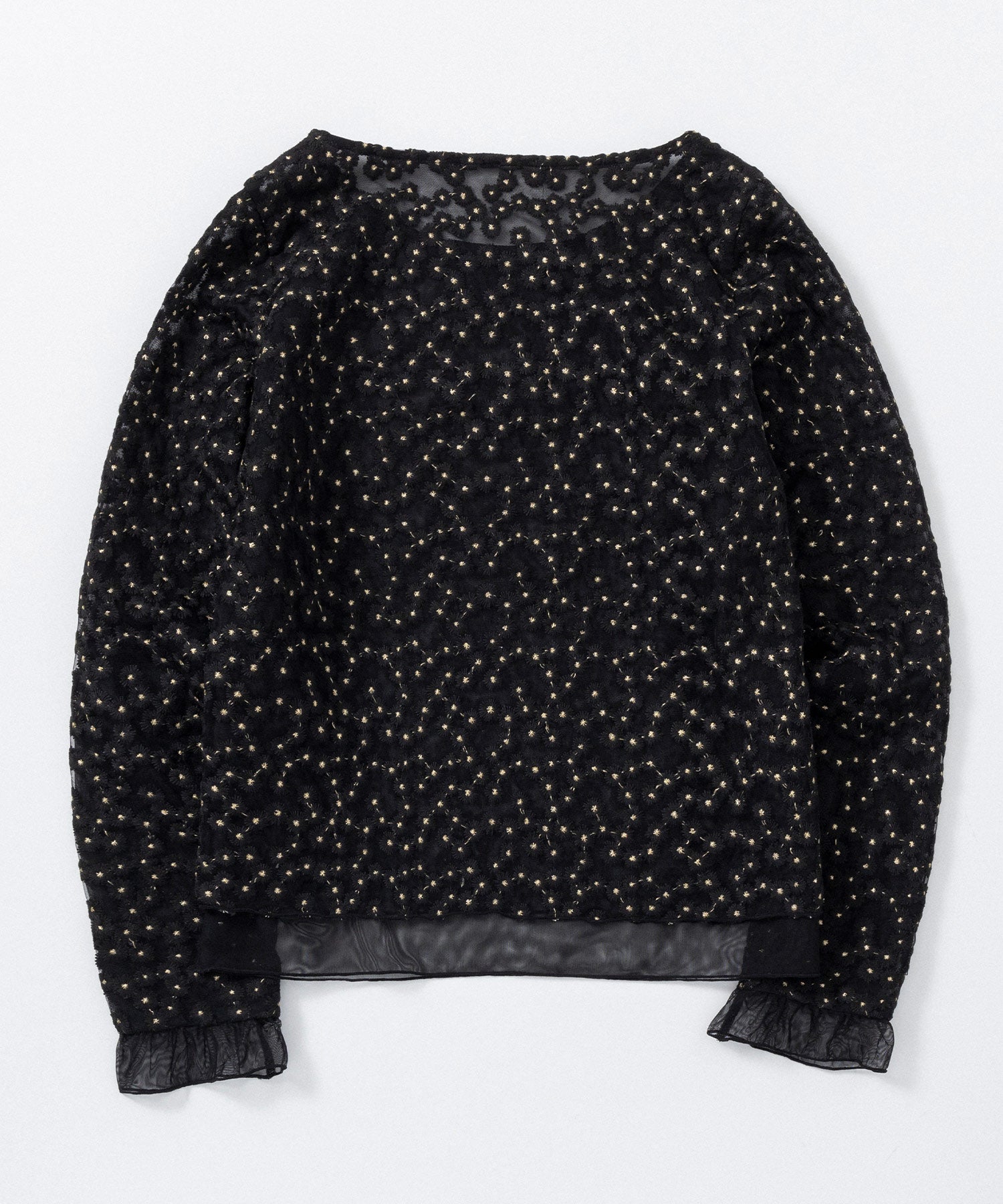 シアージャガードフラワーカットソー