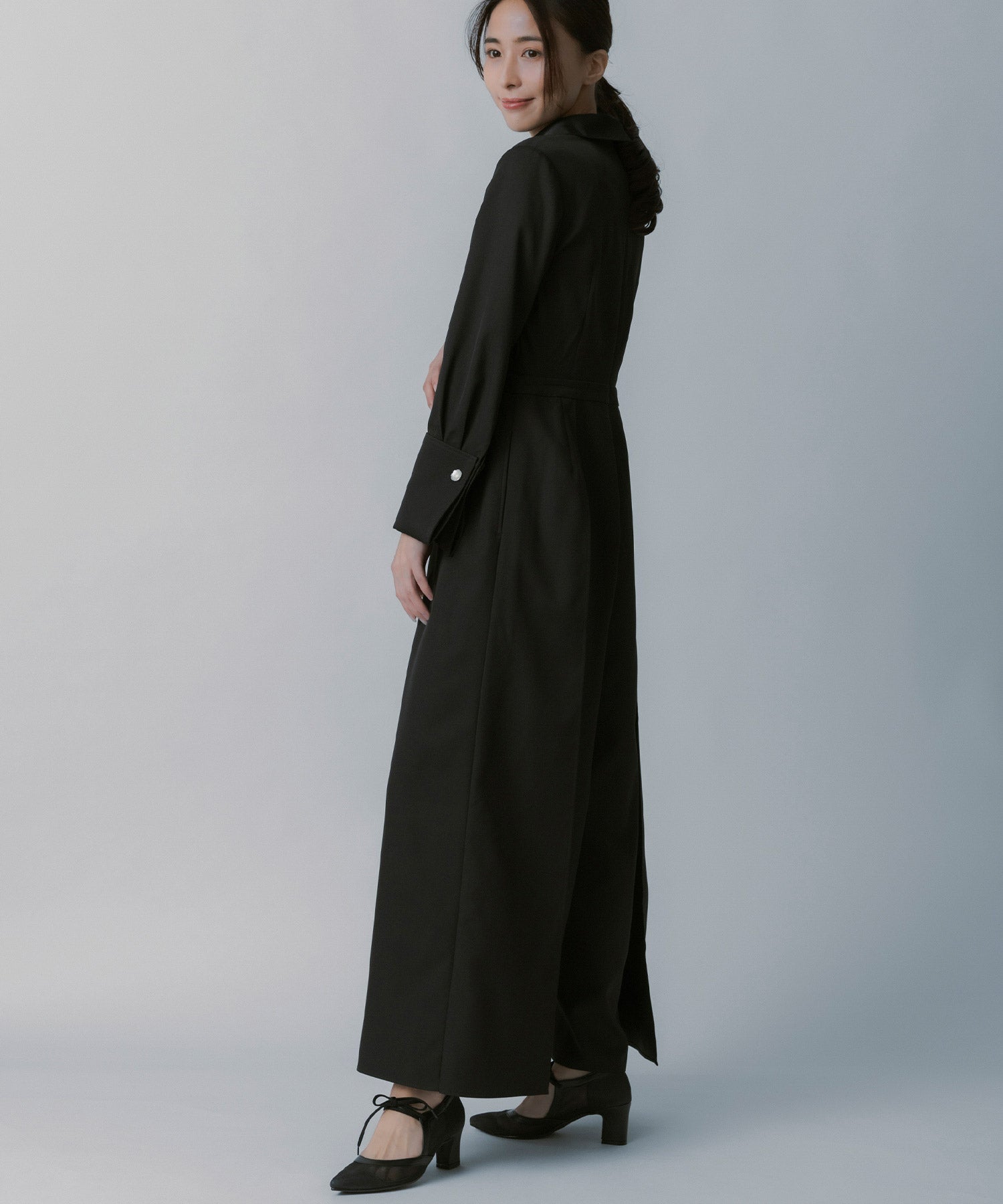 クラシックカフス 襟付きオールインワン【セレモニー/オケージョン】