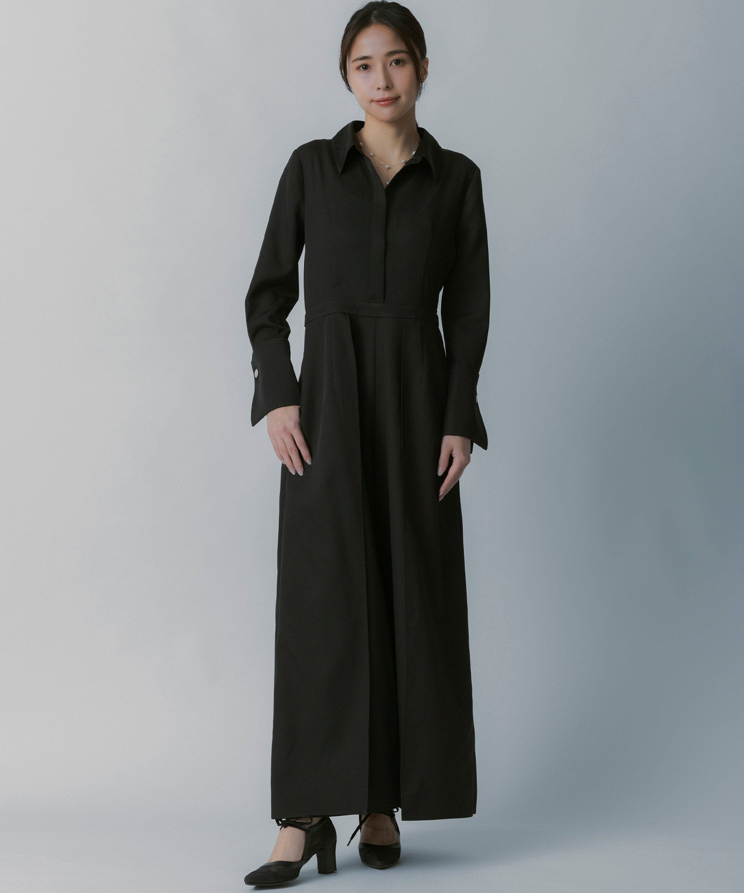 クラシックカフス 襟付きオールインワン【セレモニー/オケージョン】