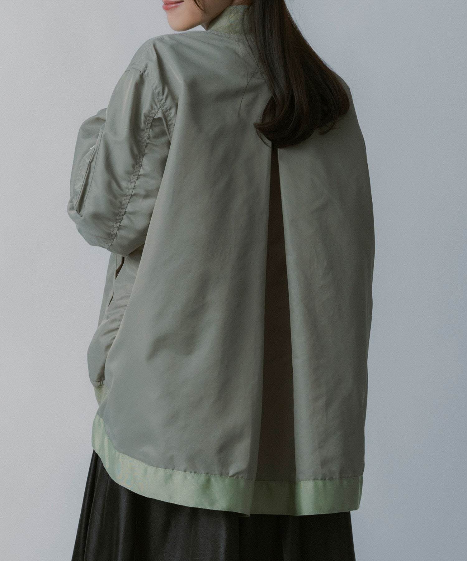 ロングシルエット MA-1ブルゾン