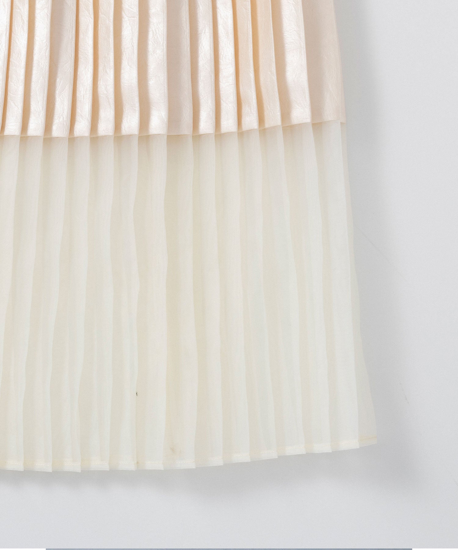 シアーヘム チンツプリーツスカート