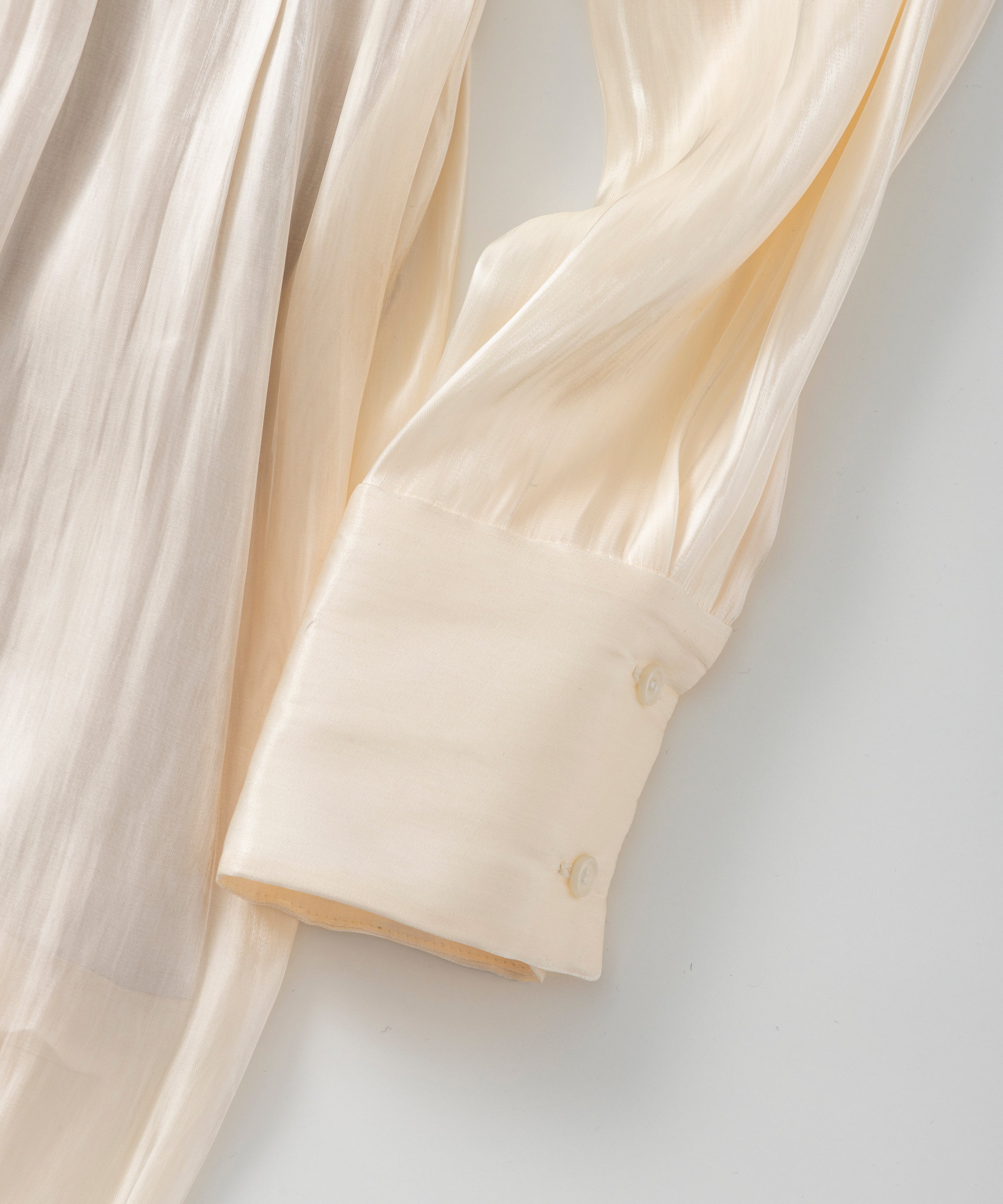 2WAY光沢シアーシャツワンピース