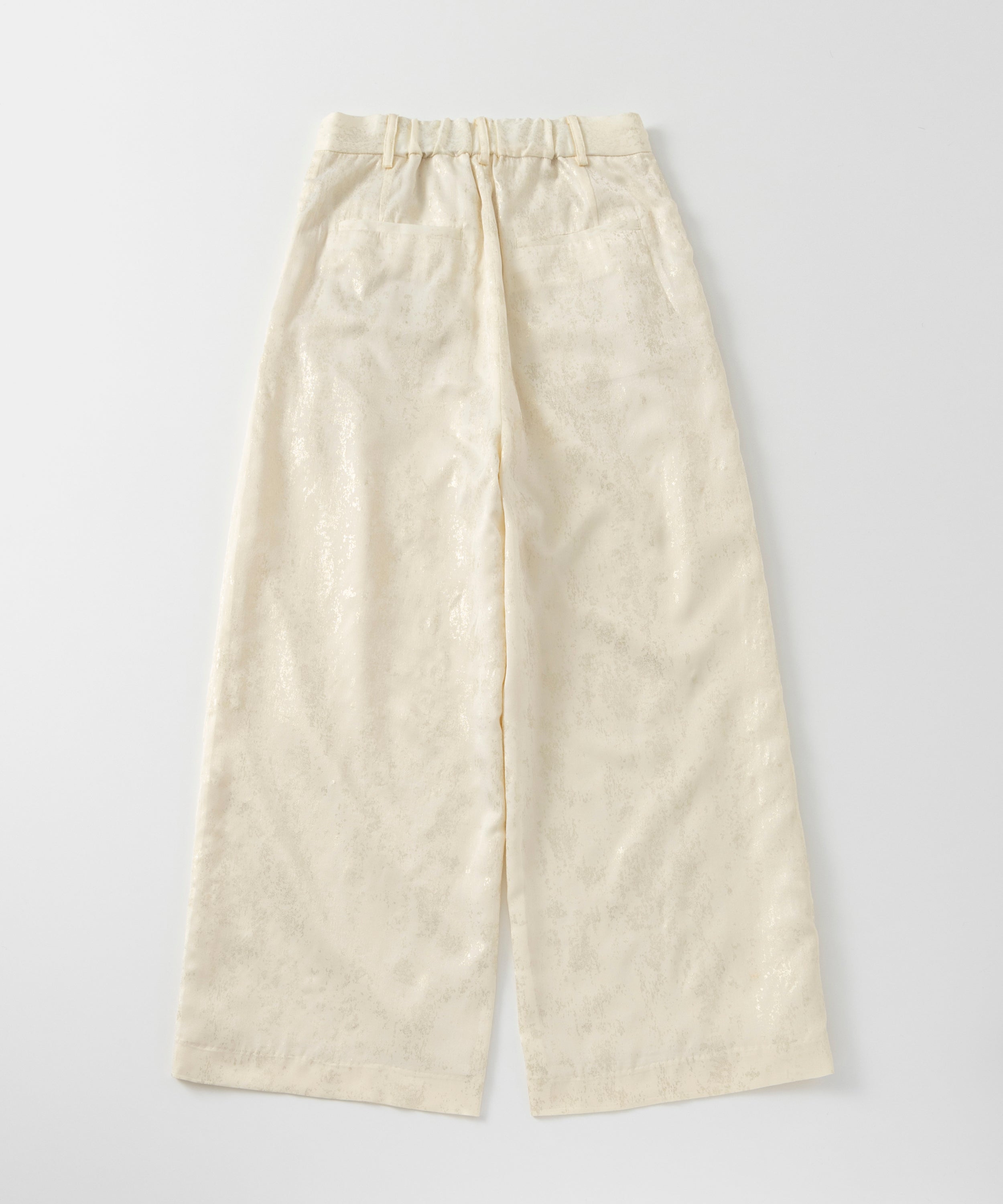 箔プリントタックパンツ