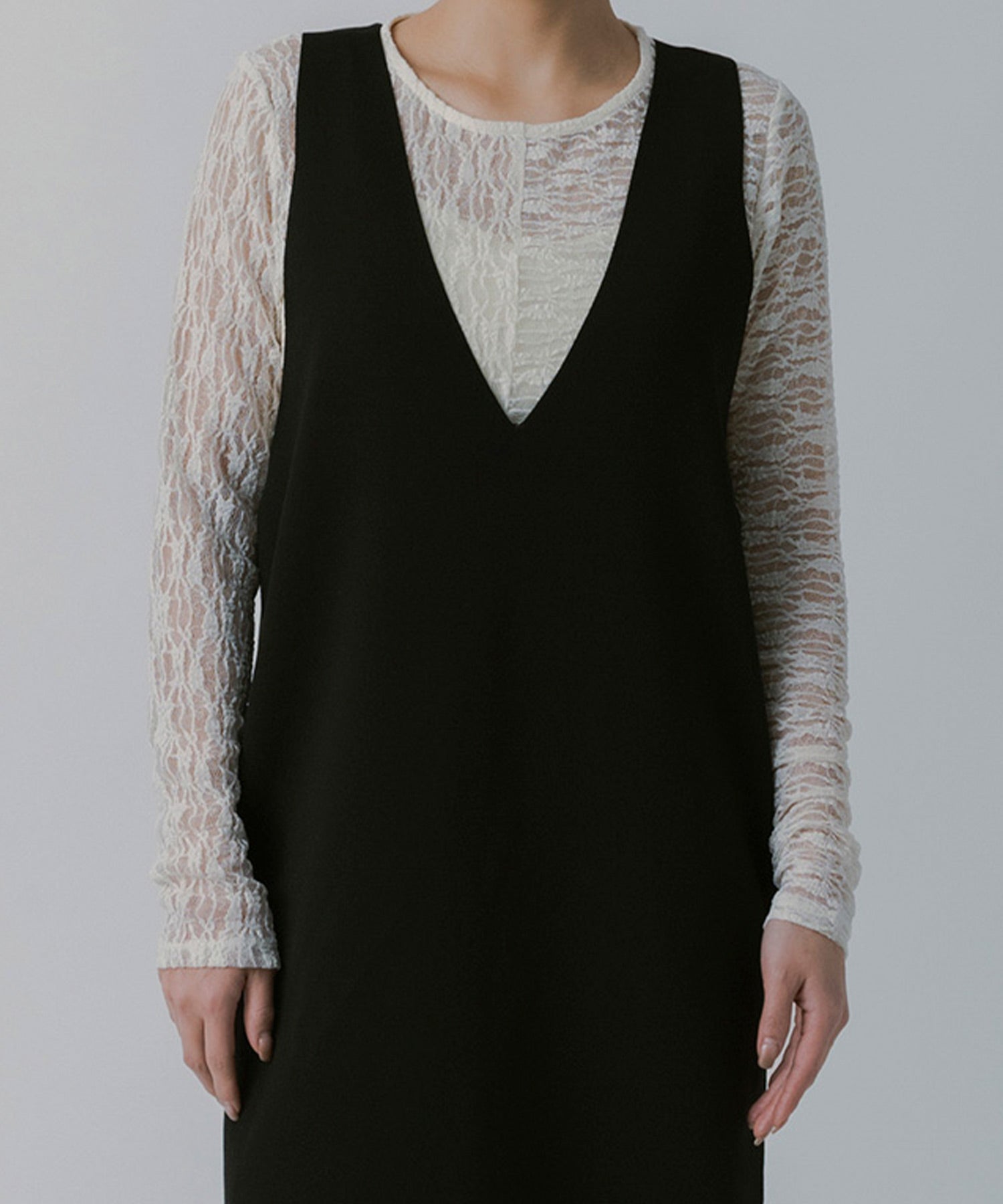 ソフトラインニットワンピース