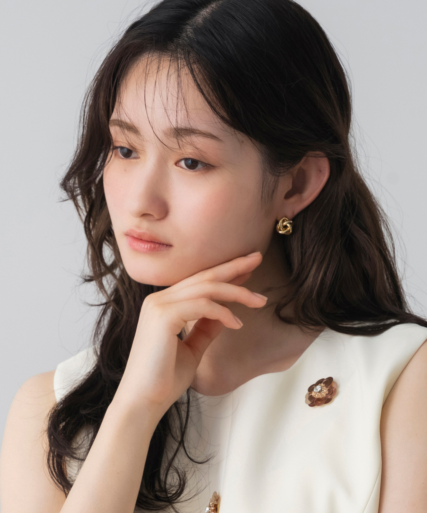 ノットデザインメタルピアス