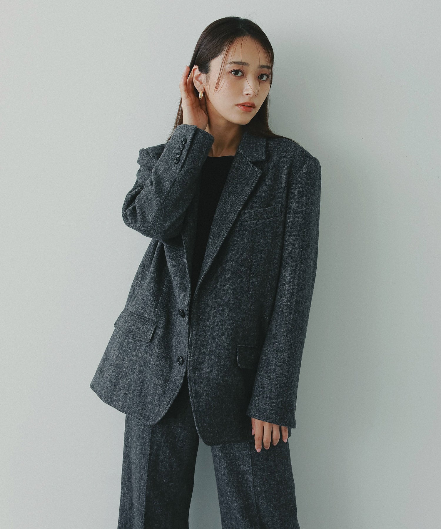 ヘリンボーンウールツイードジャケット｜AJUGA.（アジュガ）公式通販サイト