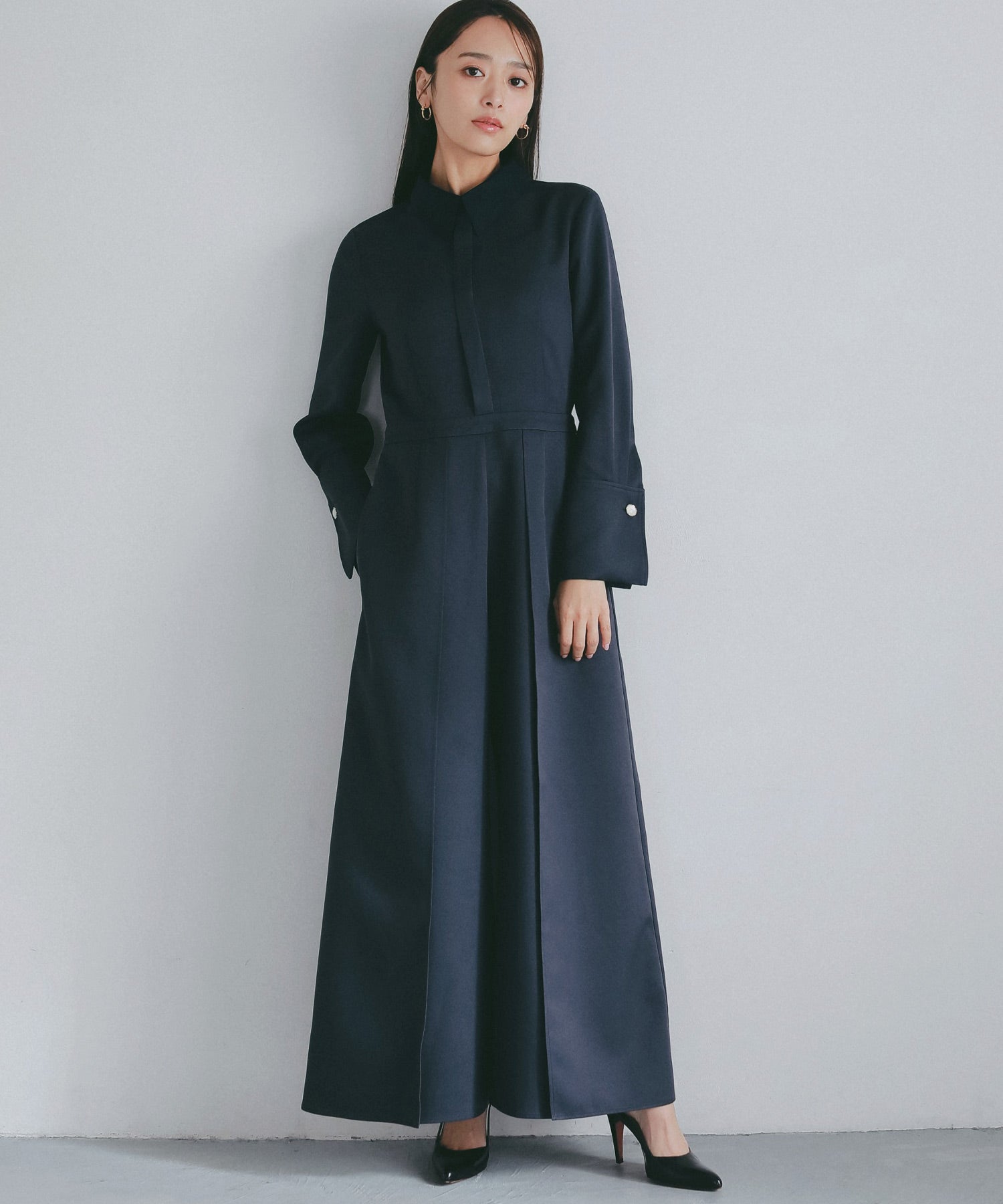 クラシックカフス 襟付きオールインワン【セレモニー/オケージョン】