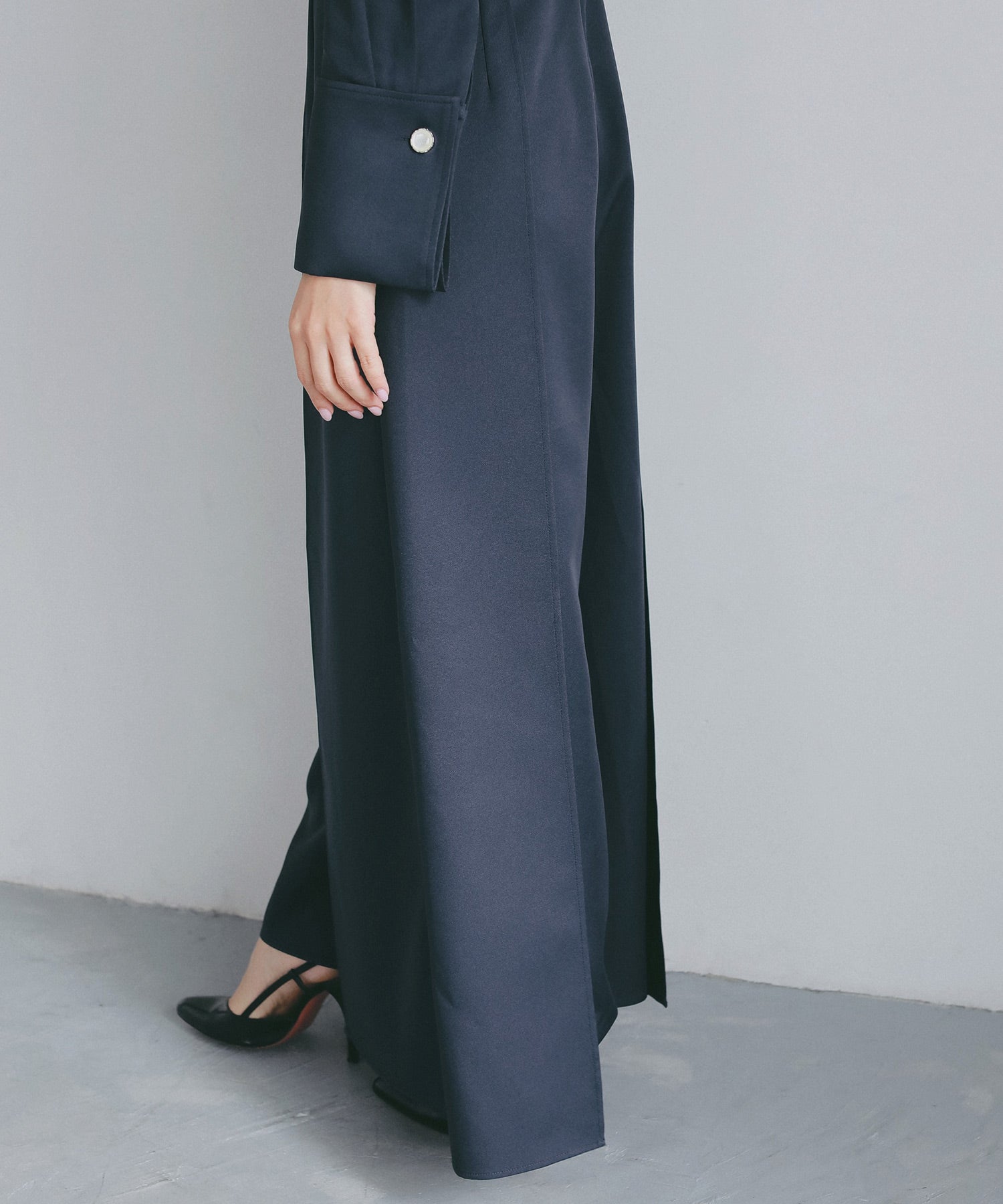 クラシックカフス 襟付きオールインワン【セレモニー/オケージョン】