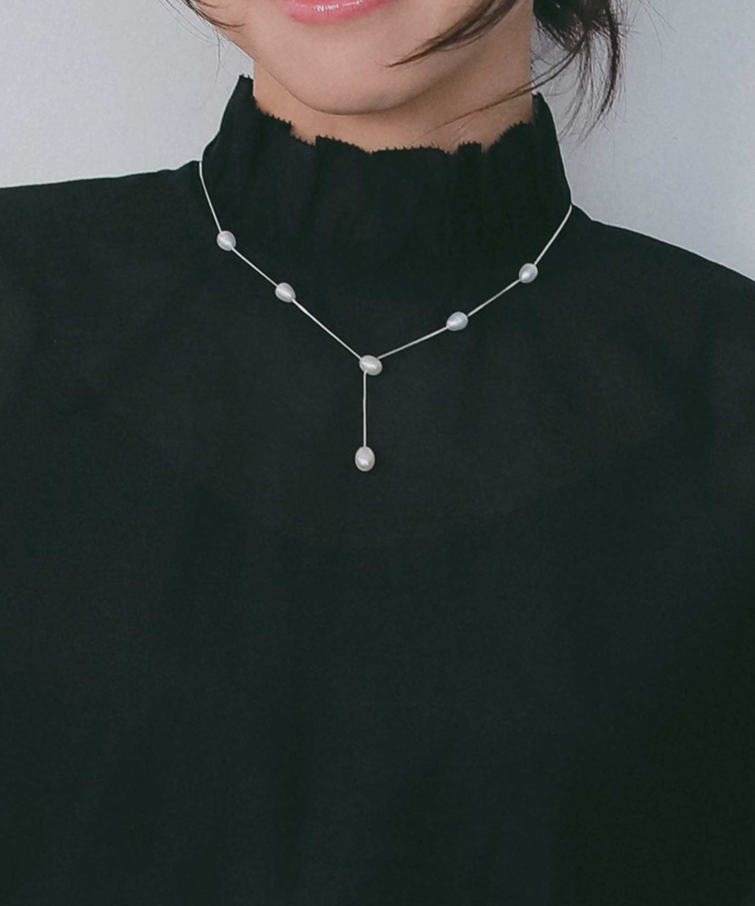 【2月下旬お届け】パールチェーンネックレス