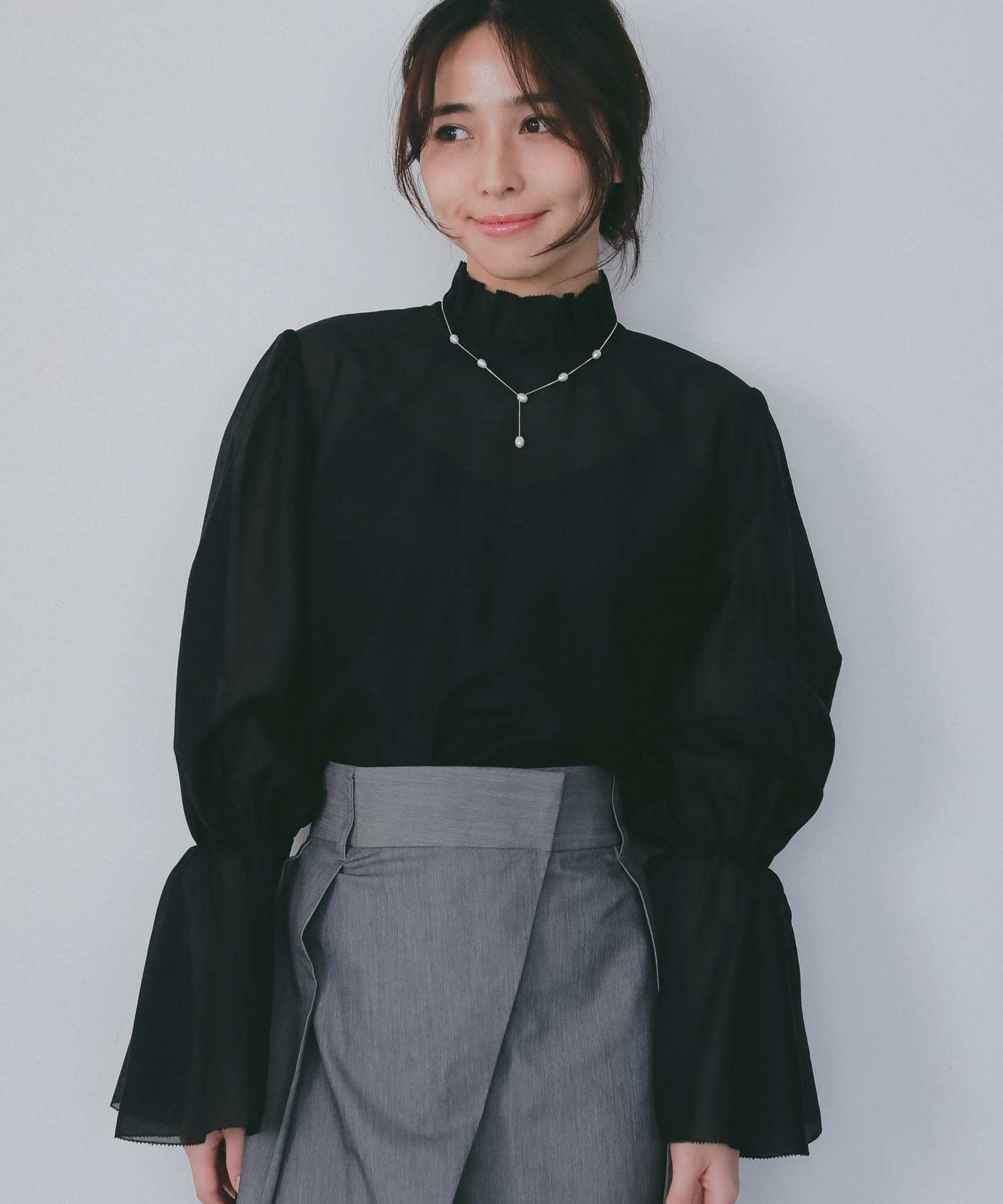 【2月下旬お届け】パールチェーンネックレス