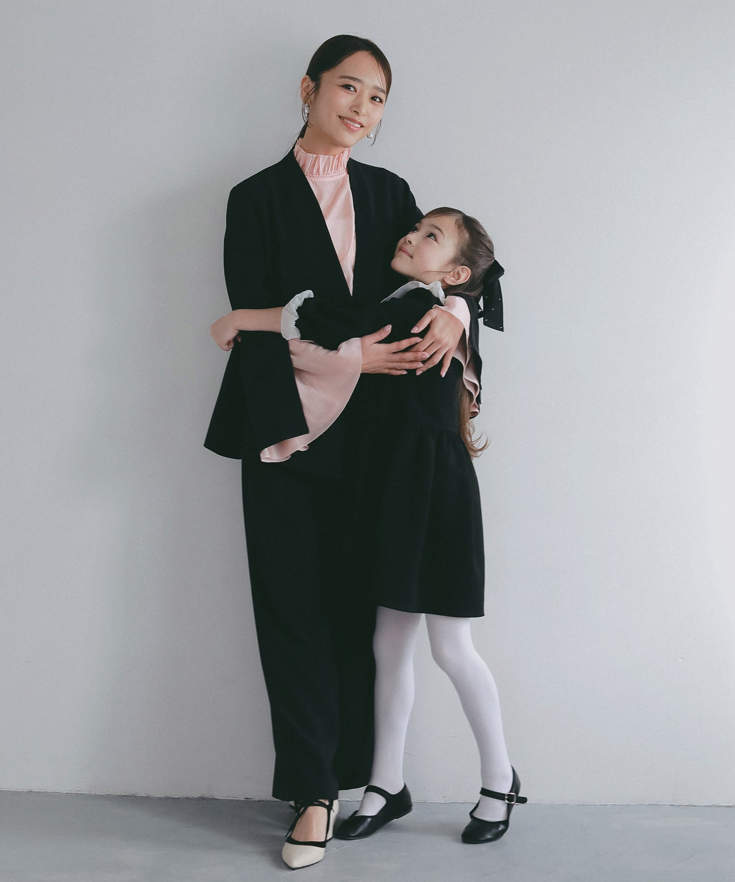 フレアスリーブ スタンドネックシアーブラウス【セレモニー/オケージョン】