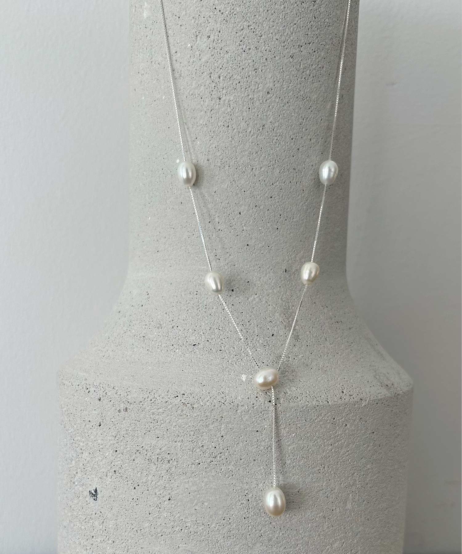 【2月下旬お届け】パールチェーンネックレス